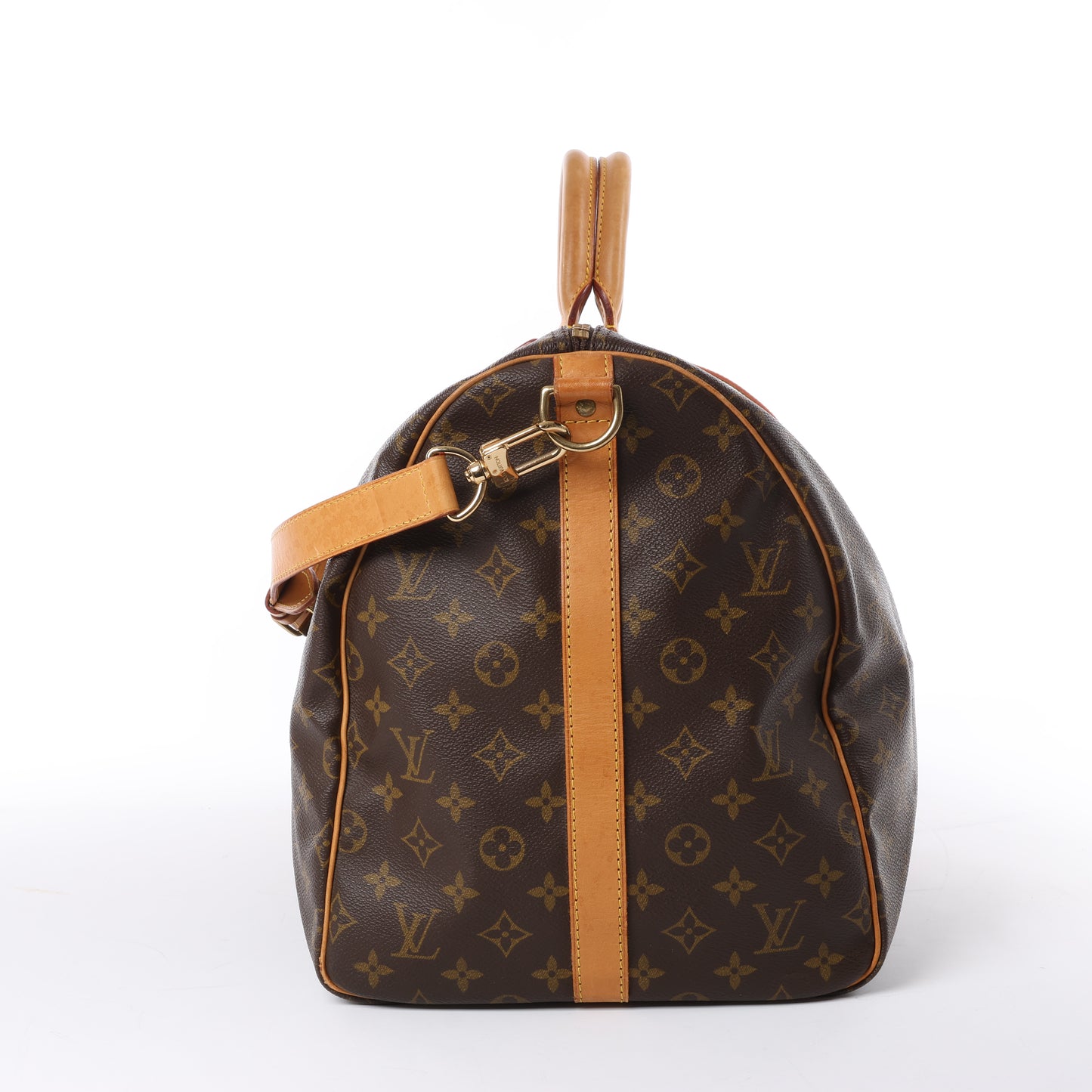 Louis Vuitton Monogram Canvas Keepall Bandoulière 55 Travel Bag M41414