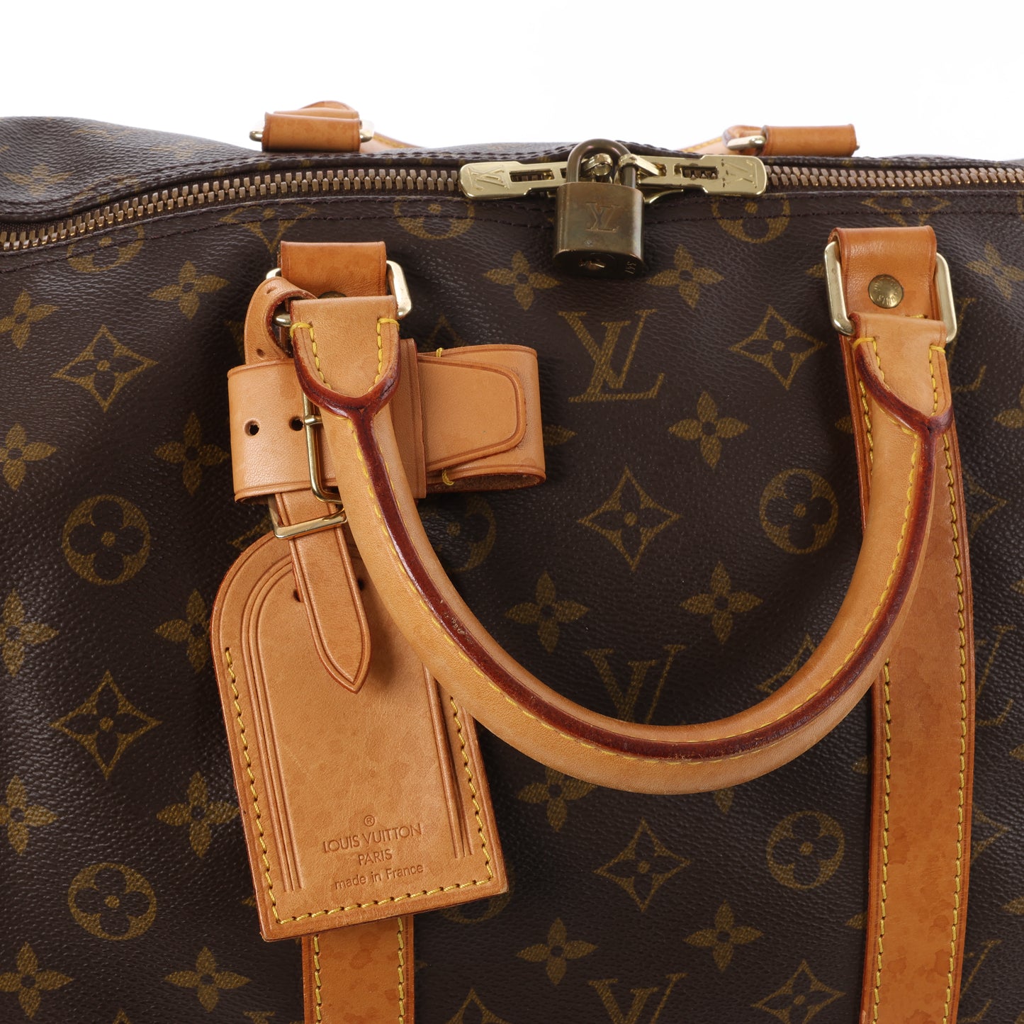 Louis Vuitton Monogram Canvas Keepall Bandoulière 55 Travel Bag M41414