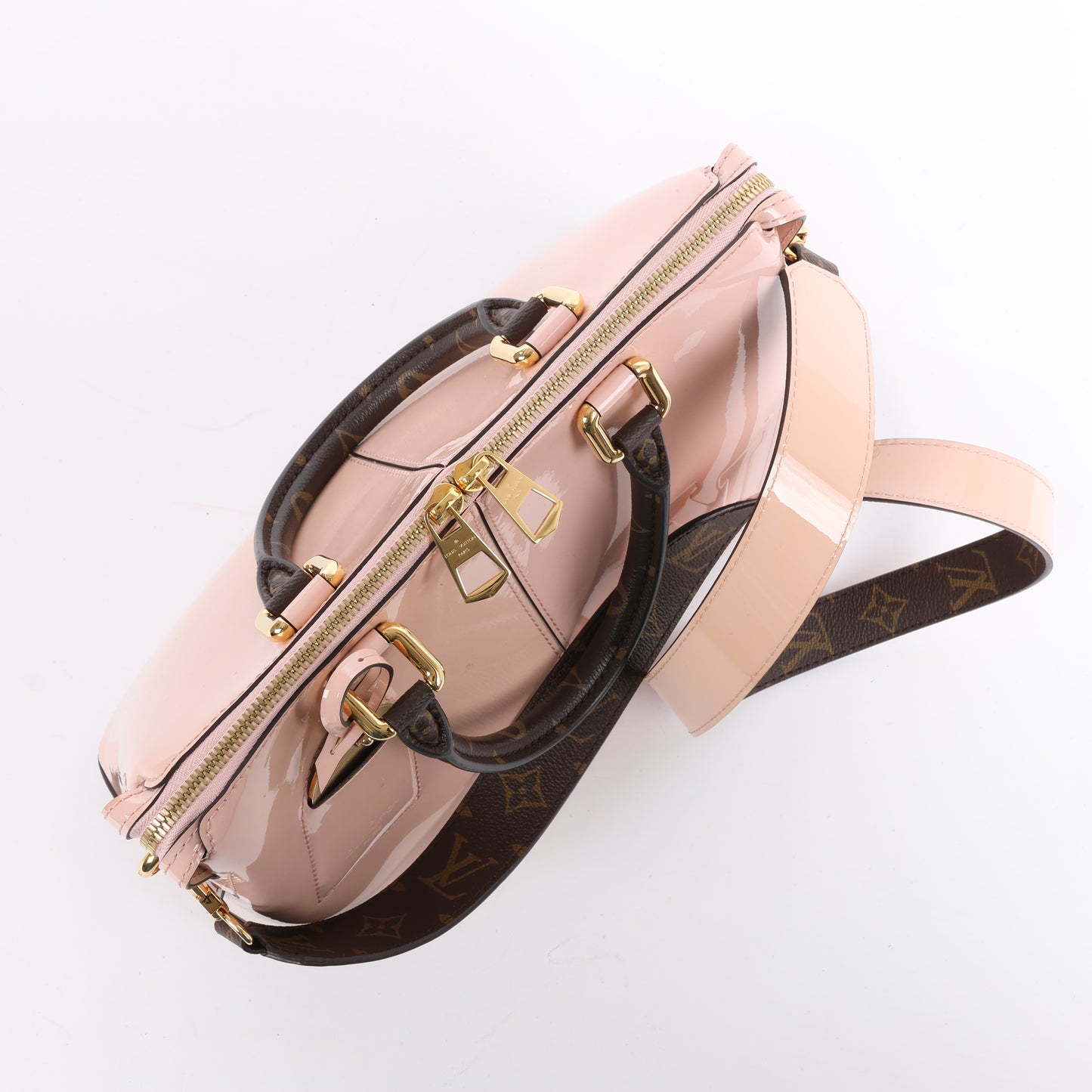 LOUIS VUITTON Miroir Vernis × Monogram 2Way Handbag M54639