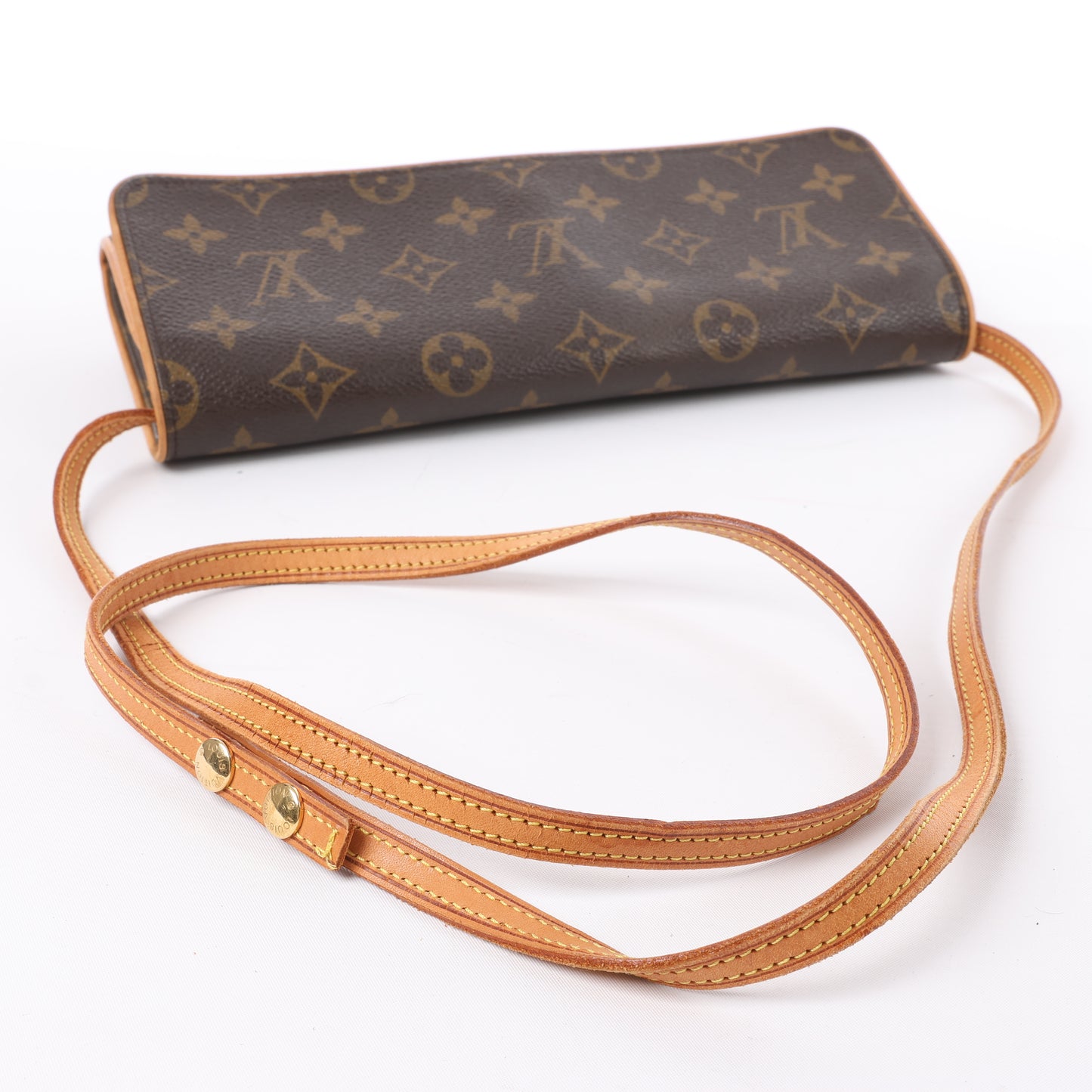 Louis Vuitton Monogram Canvas Pochette Twin GM Umhängetasche M51852