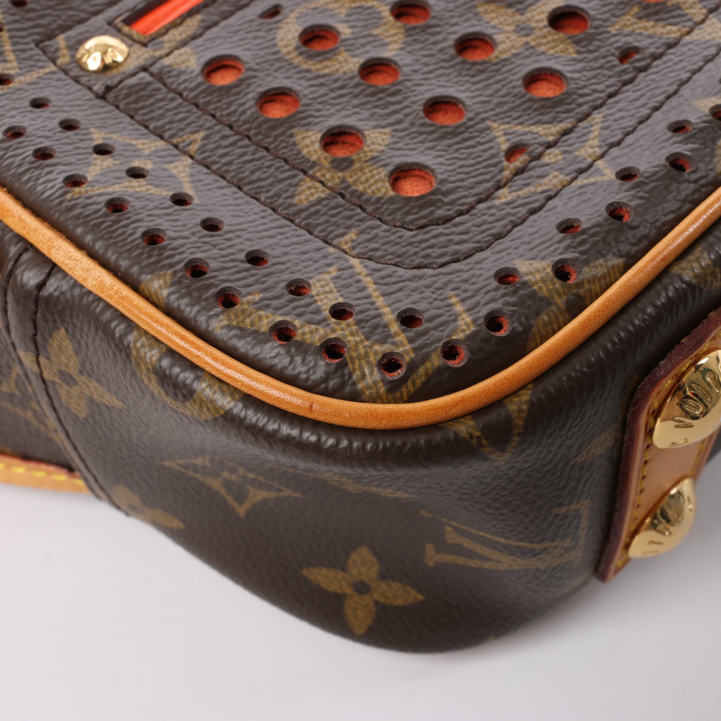 Louis Vuitton Limited Edition Monogram Perforated Mini Trocadero Shoulder Bag M95177