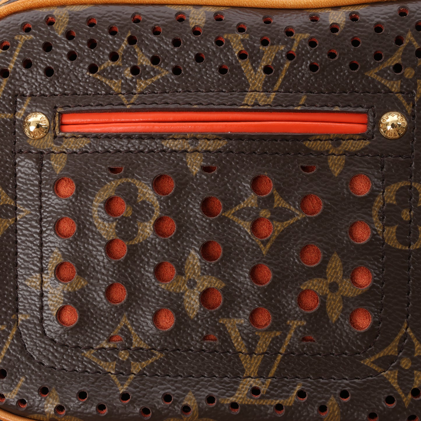 Louis Vuitton Limited Edition Monogram Perforated Mini Trocadero Shoulder Bag M95177