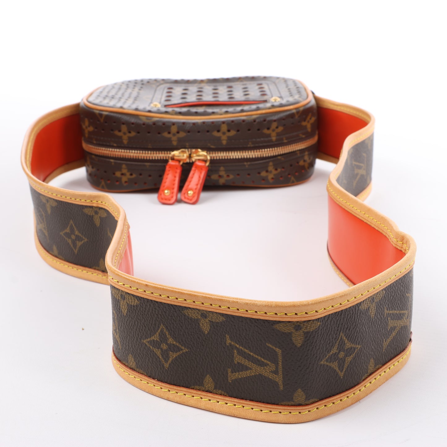 Louis Vuitton Limited Edition Monogram Perforated Mini Trocadero Shoulder Bag M95177