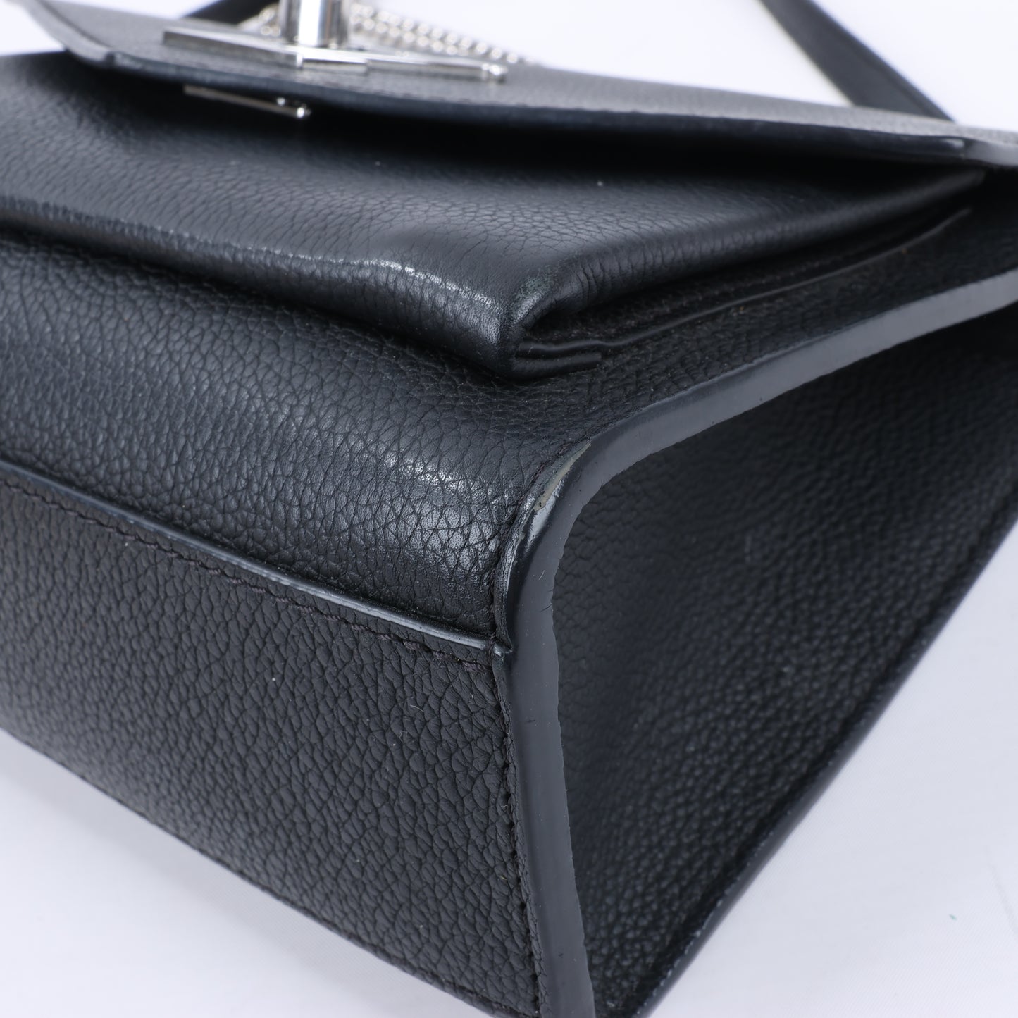 Louis Vuitton Cuir Taurillon MyLockMe BB 2Way Handtasche in Schwarz M51418