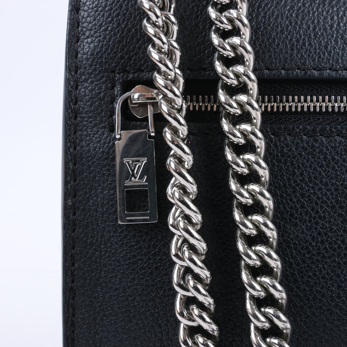 Louis Vuitton Cuir Taurillon MyLockMe BB 2Way Handtasche in Schwarz M51418