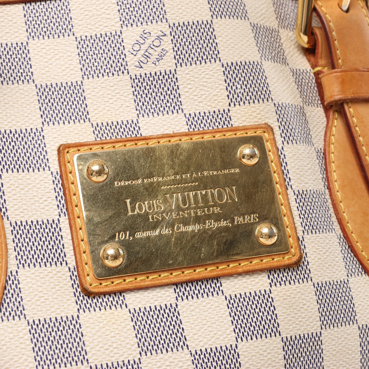 Louis Vuitton Damier Azur Hampstead MM Handtasche N51206