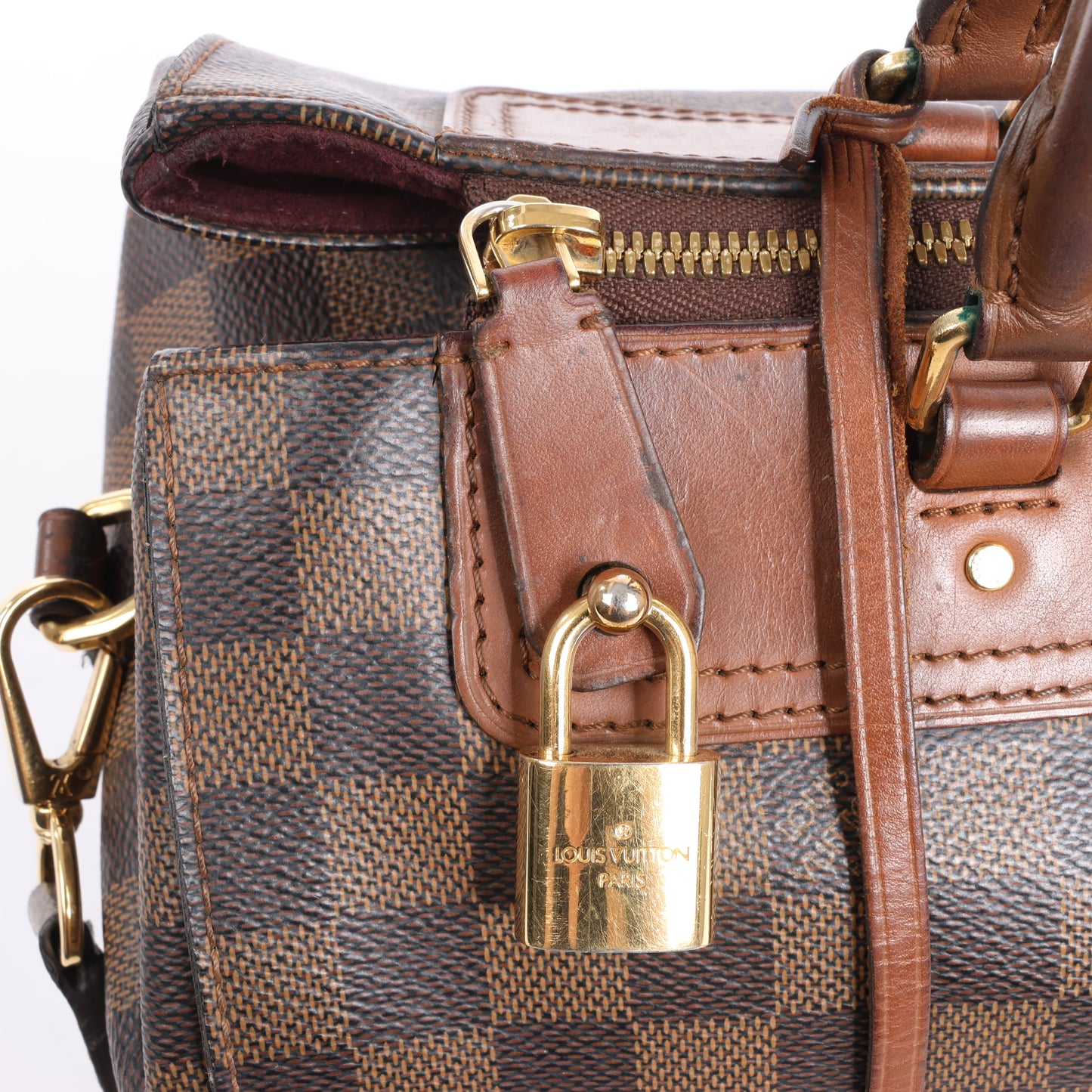 Louis Vuitton Damier Ebene Greenwich 2Way Handtasche in Braun N41337