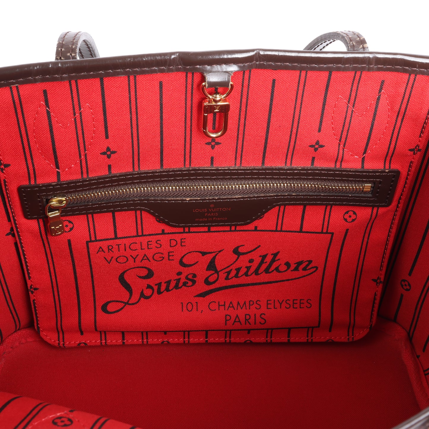Louis Vuitton Damier Ebene Neverfull PM Umhängetasche N51109