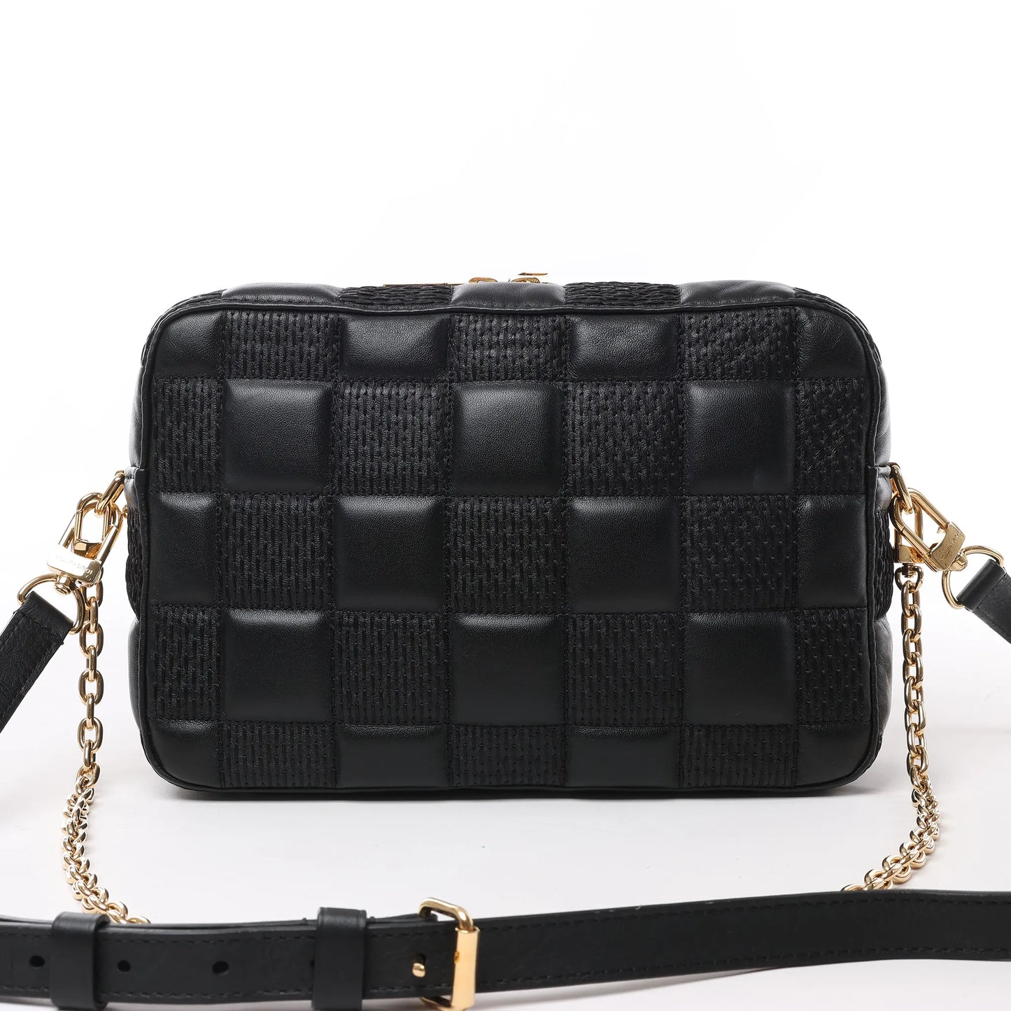 Louis Vuitton Damier Quilt Troca MM Umhängetasche in Schwarz M59114