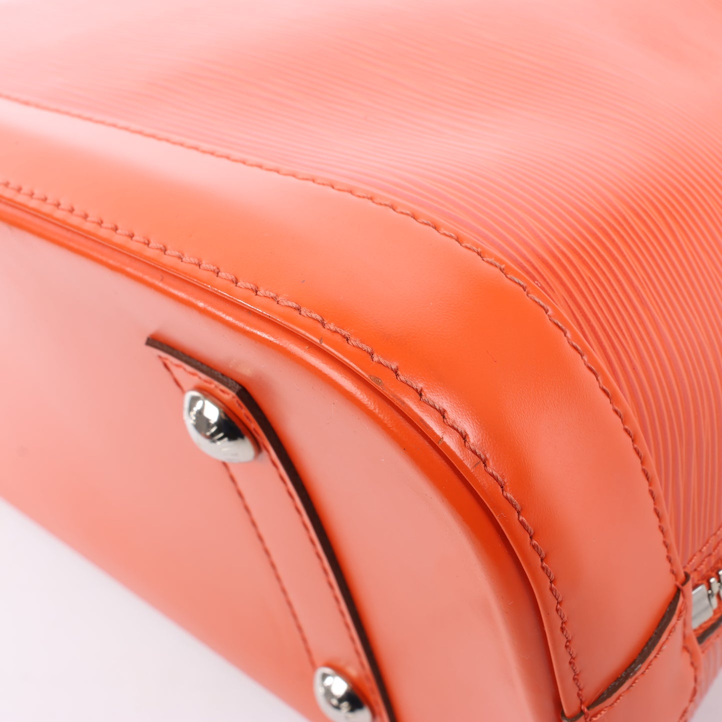 Sac à main Louis Vuitton Alma PM en cuir épi orange M40623