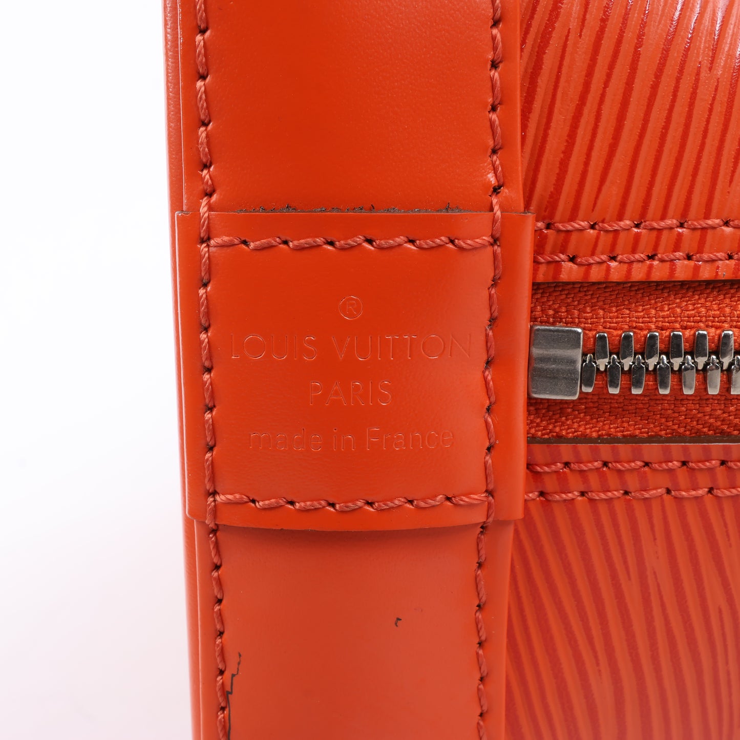 Sac à main Louis Vuitton Alma PM en cuir épi orange M40623