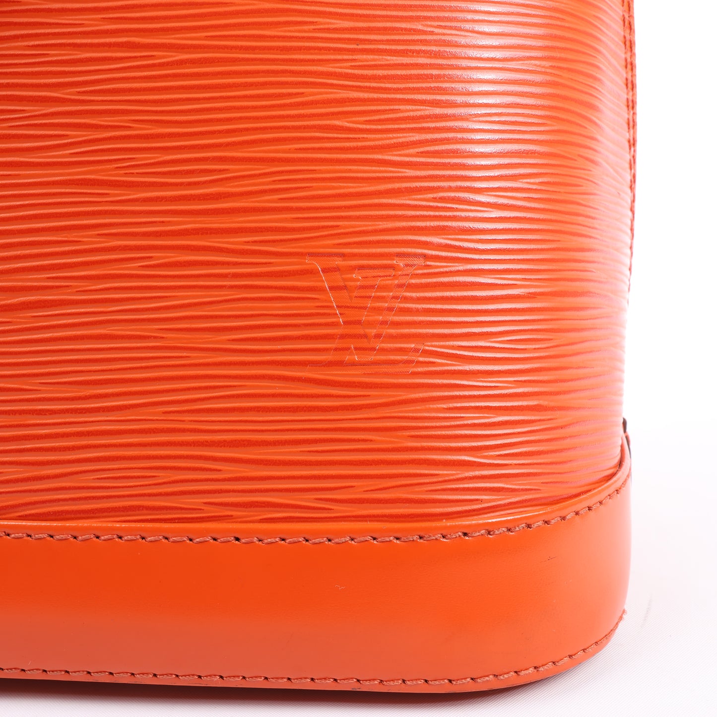 Sac à main Louis Vuitton Alma PM en cuir épi orange M40623