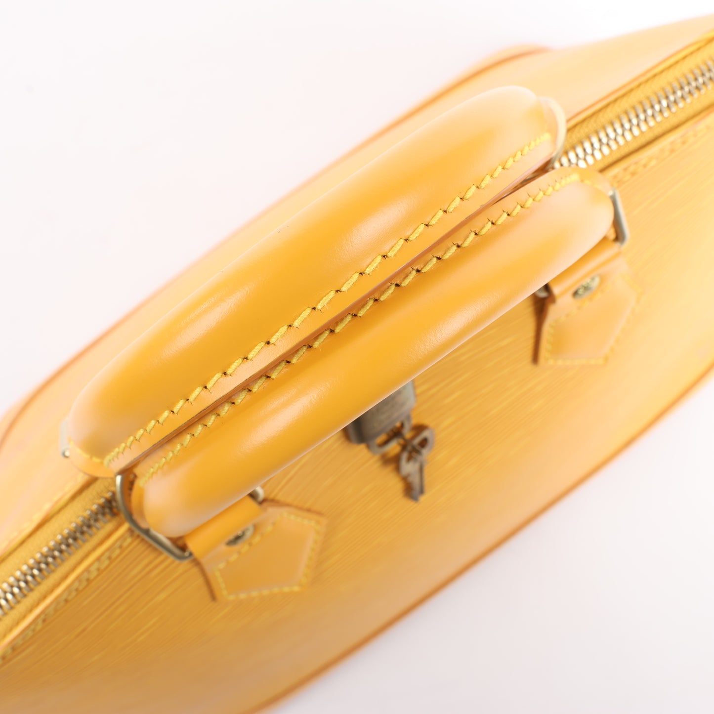 Louis Vuitton Alma PM Handtasche aus Epi-Leder in Gelb M52149