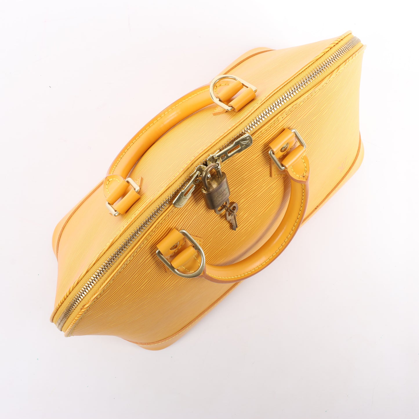 Louis Vuitton Alma PM Handtasche aus Epi-Leder in Gelb M52149
