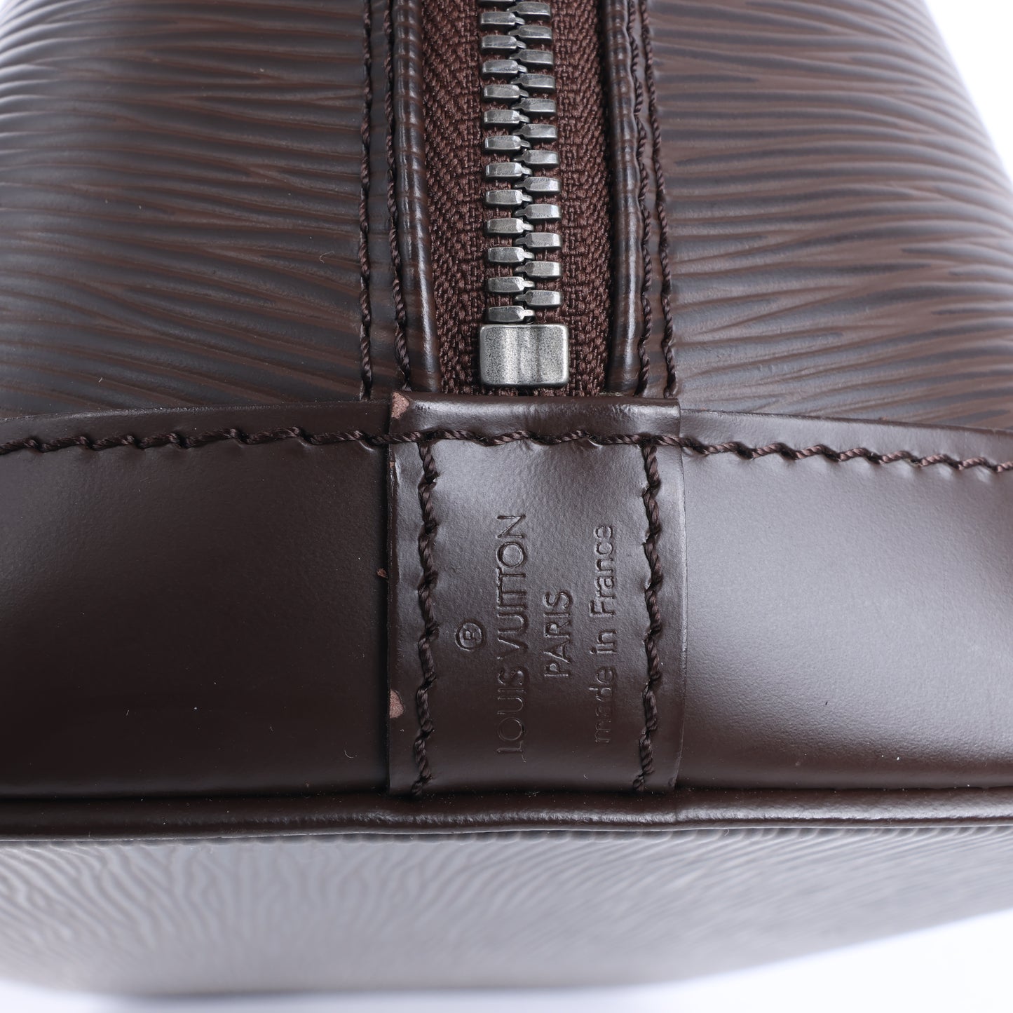 Louis Vuitton Epi Leather Alma PM Handbag in Brown M5214D