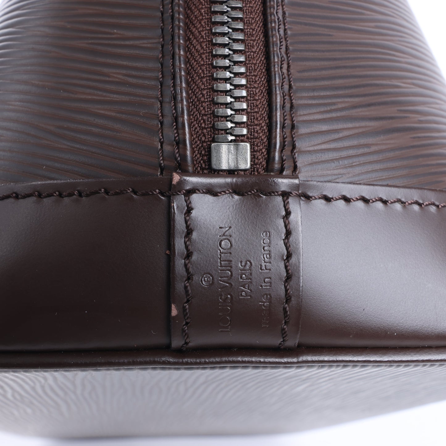 Louis Vuitton Epi Leather Alma PM Handbag in Brown M5214D
