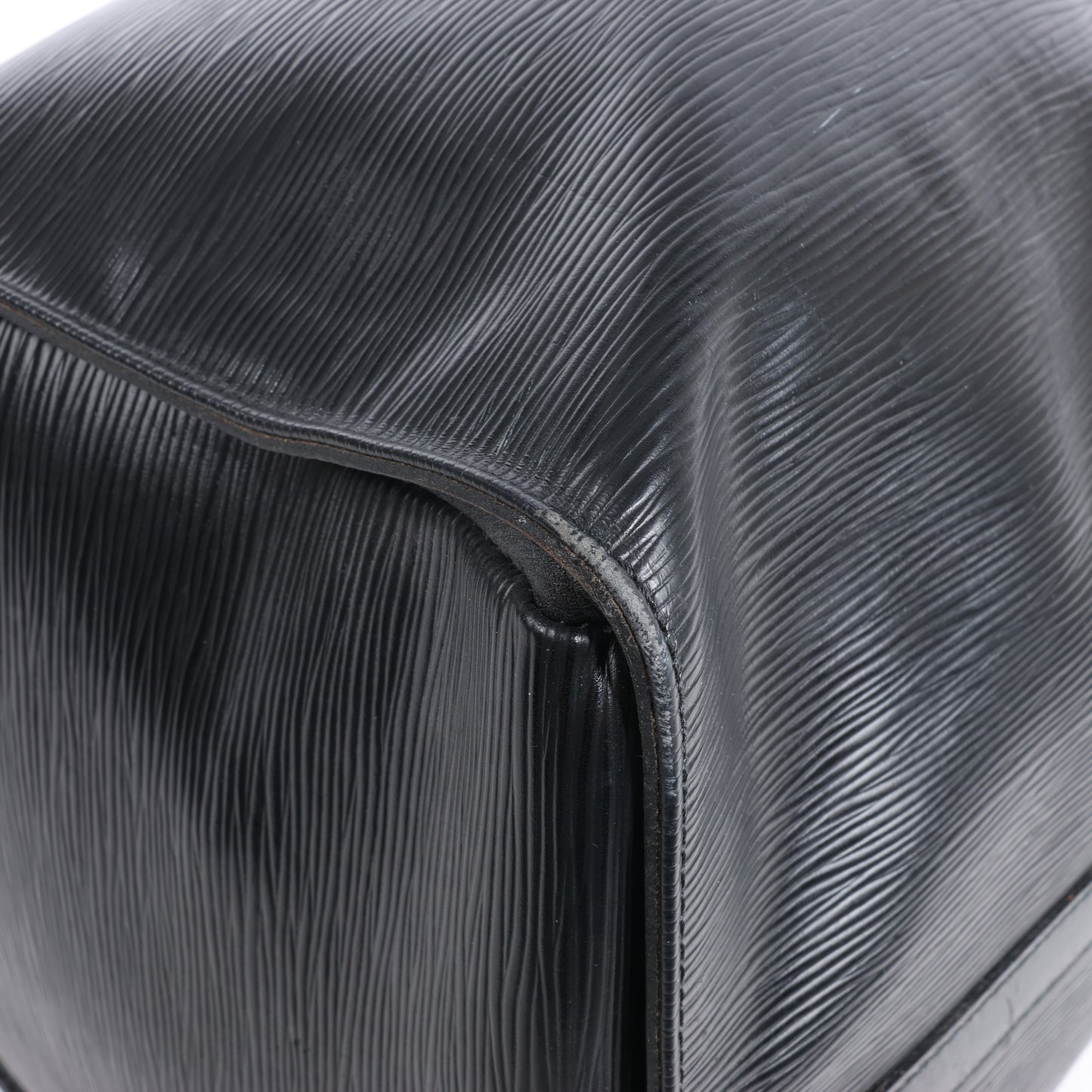 Sac de voyage Keepall 55 en cuir épi Louis Vuitton noir M59052
