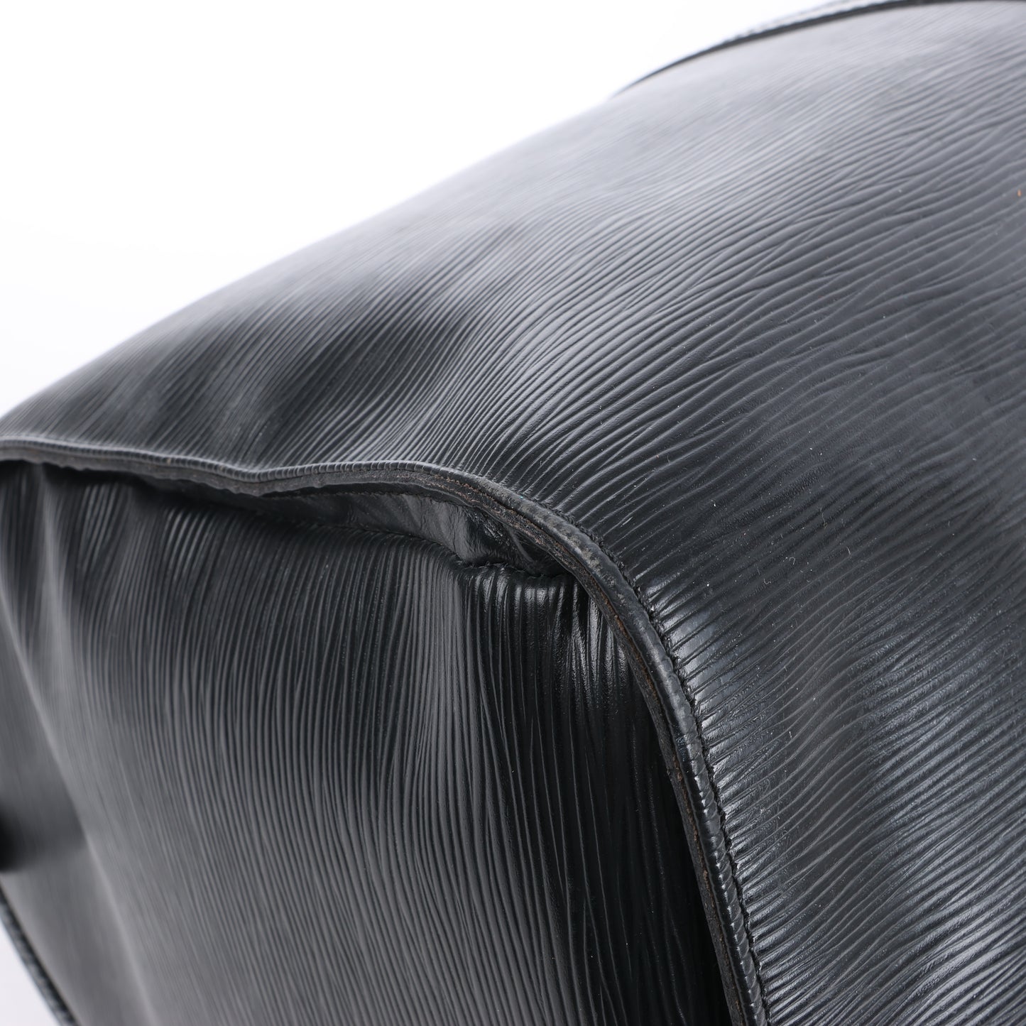 Sac de voyage Keepall 55 en cuir épi Louis Vuitton noir M59052