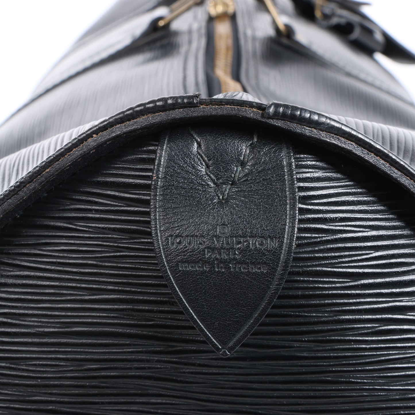 Sac de voyage Keepall 55 en cuir épi Louis Vuitton noir M59052