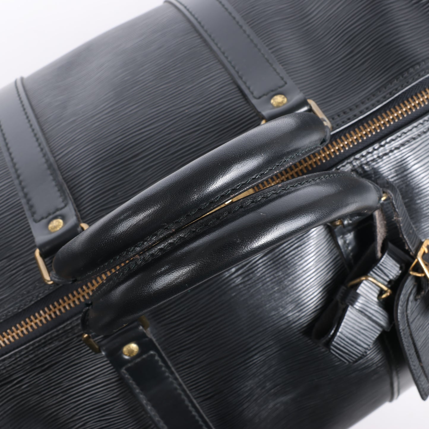 Sac de voyage Keepall 55 en cuir épi Louis Vuitton noir M59052