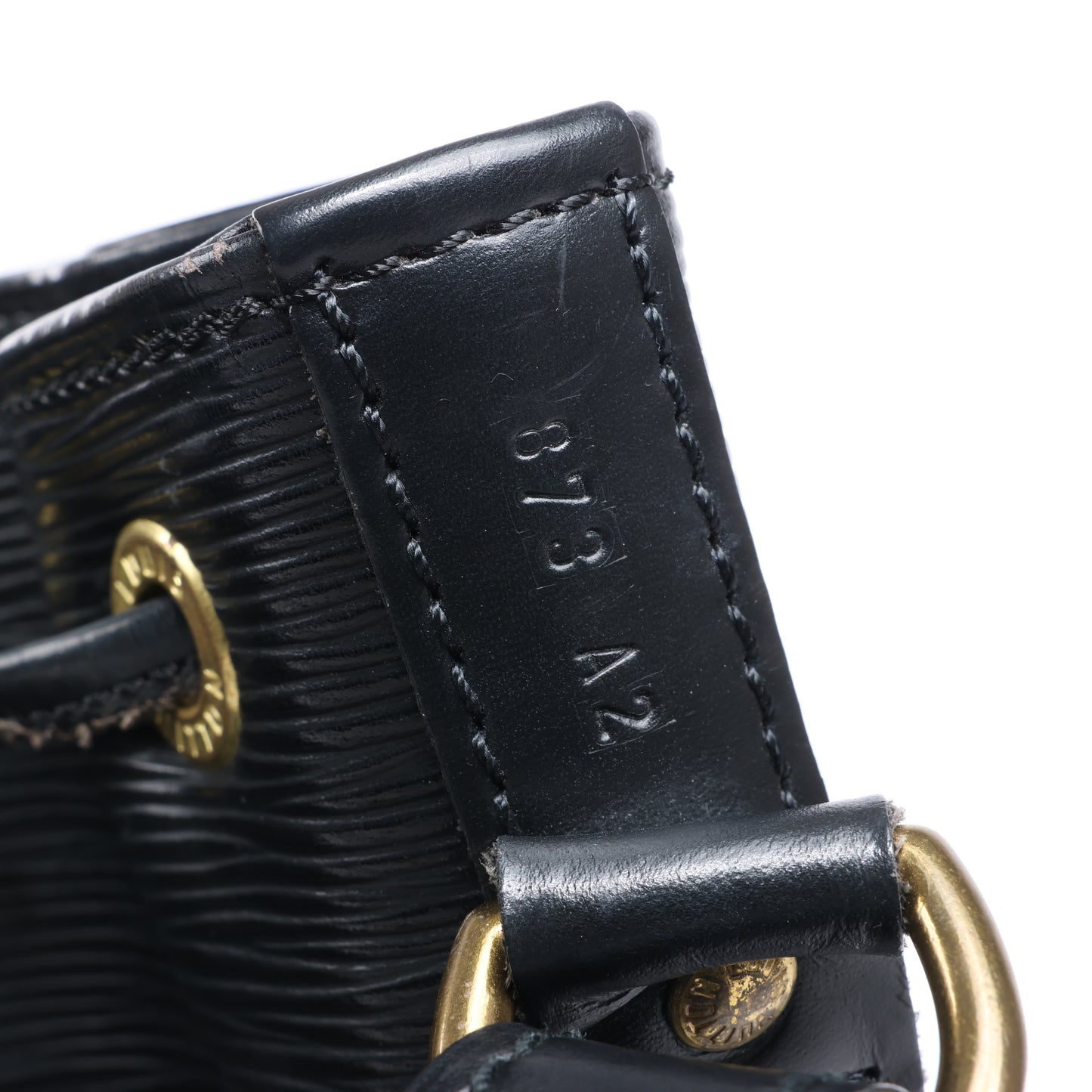 Sac bandoulière Louis Vuitton Noe en cuir Epi noir M59002