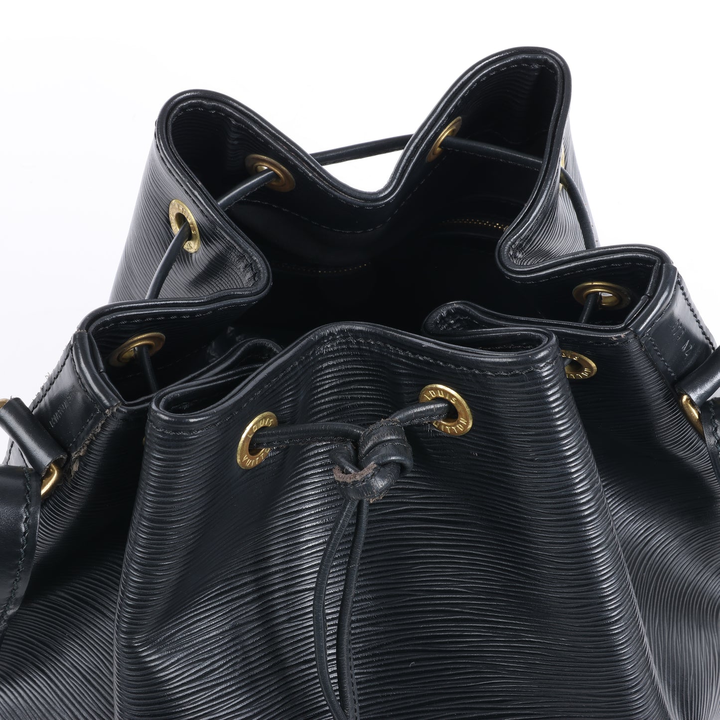 Sac bandoulière Louis Vuitton Noe en cuir Epi noir M59002