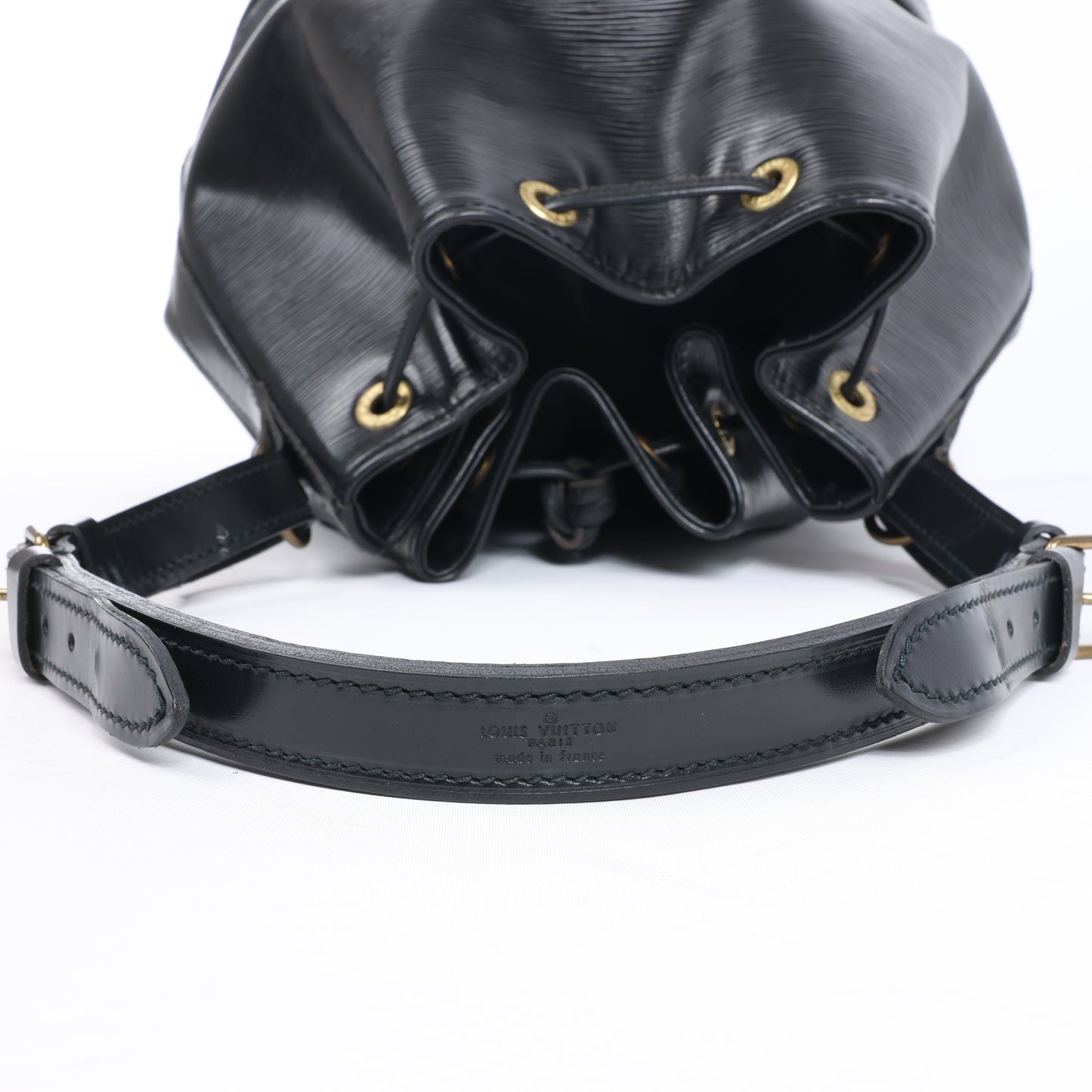 Sac bandoulière Louis Vuitton Noe en cuir Epi noir M59002