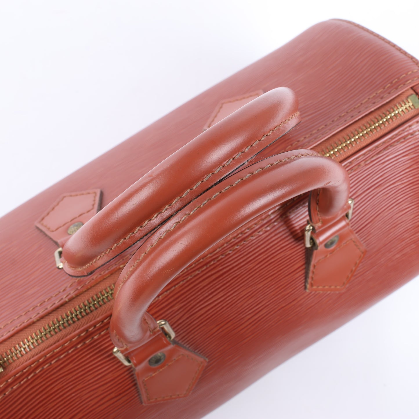 Sac à main Louis Vuitton Speedy 25 en cuir épi marron M43013