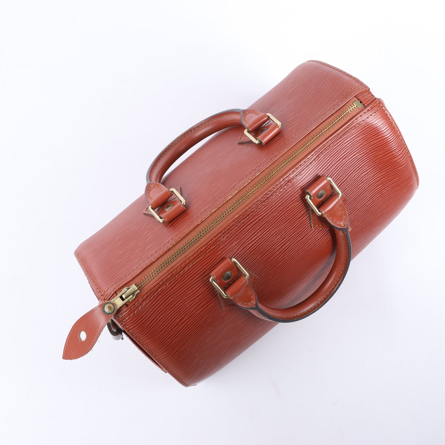 Sac à main Louis Vuitton Speedy 25 en cuir épi marron M43013