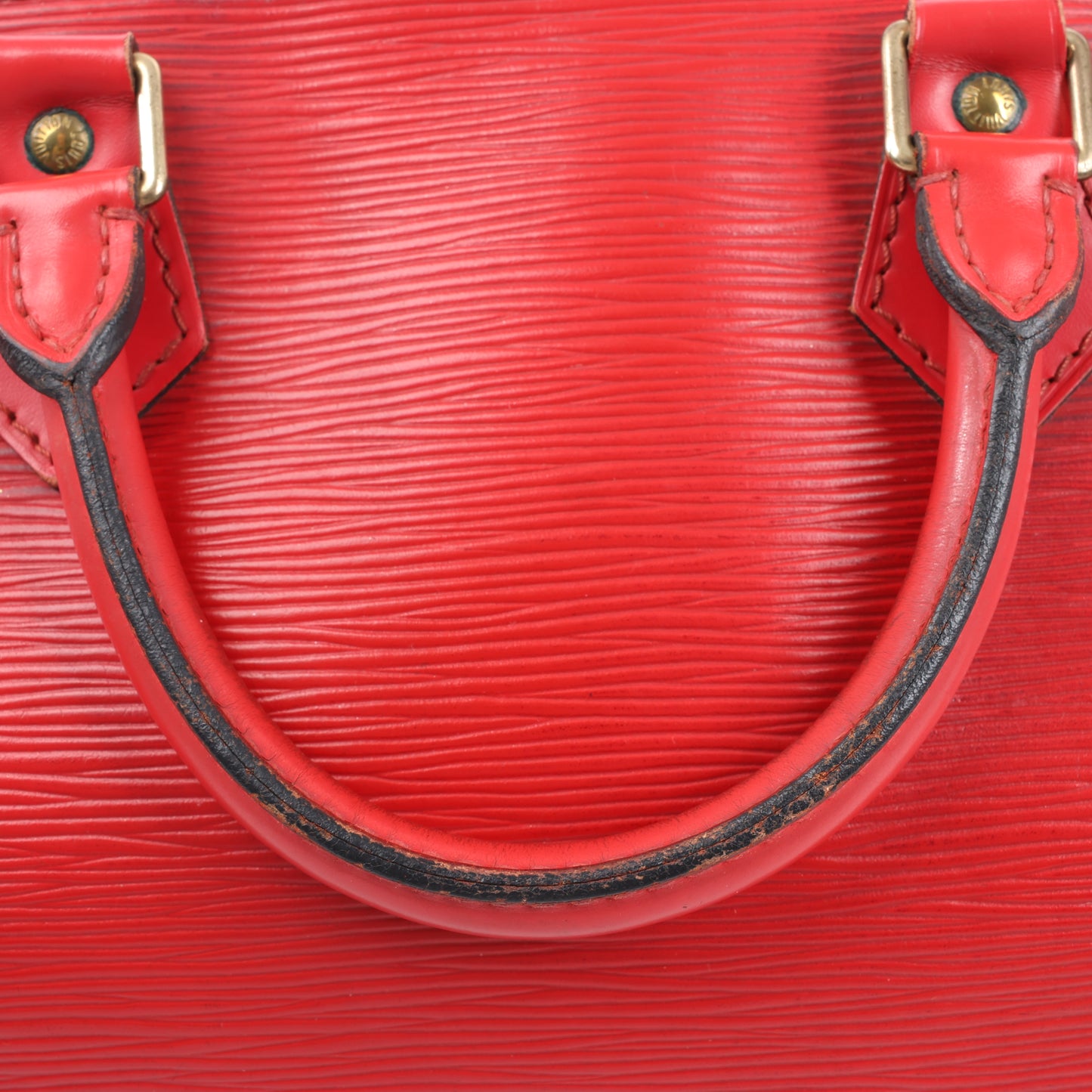 Sac à main Louis Vuitton Speedy 30 en cuir épi rouge M43007