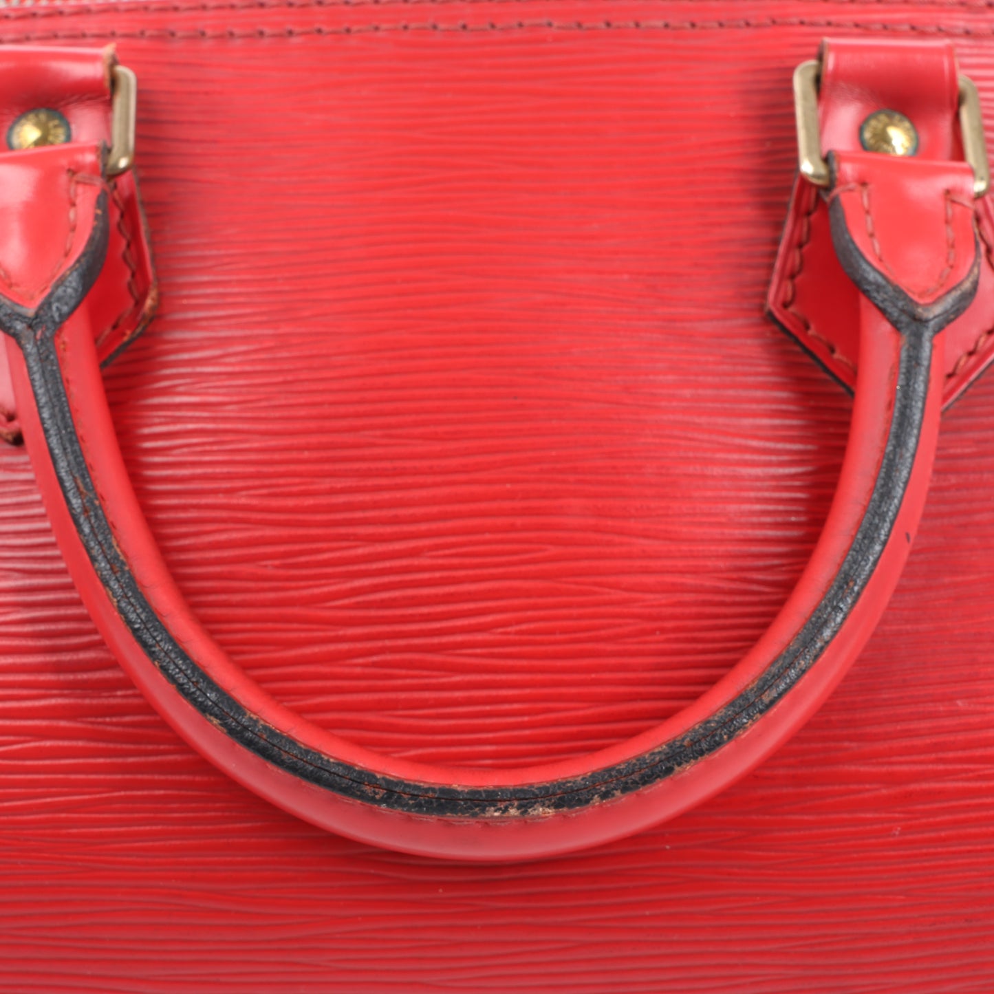 Sac à main Louis Vuitton Speedy 30 en cuir épi rouge M43007