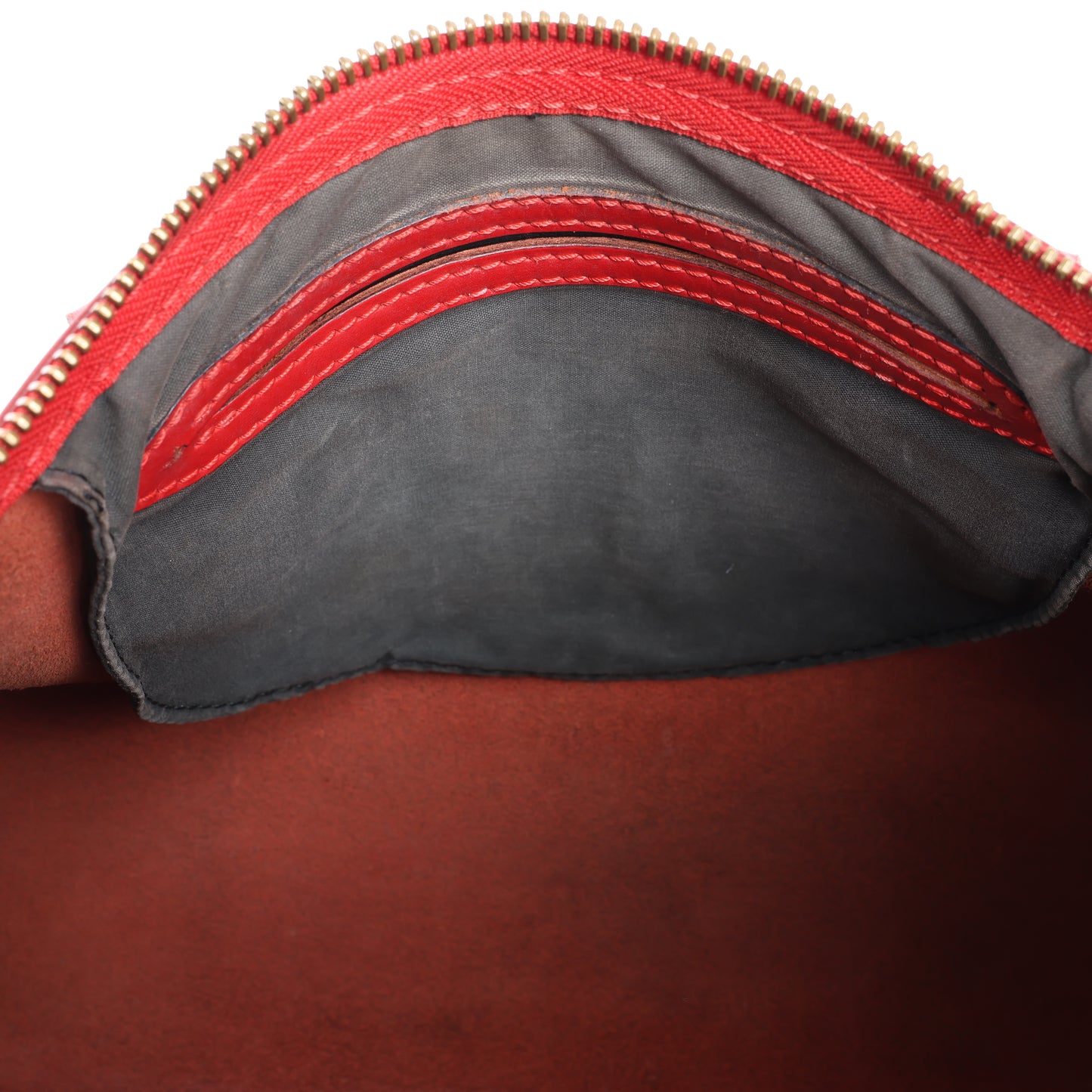 Sac à main Louis Vuitton Speedy 30 en cuir épi rouge M43007