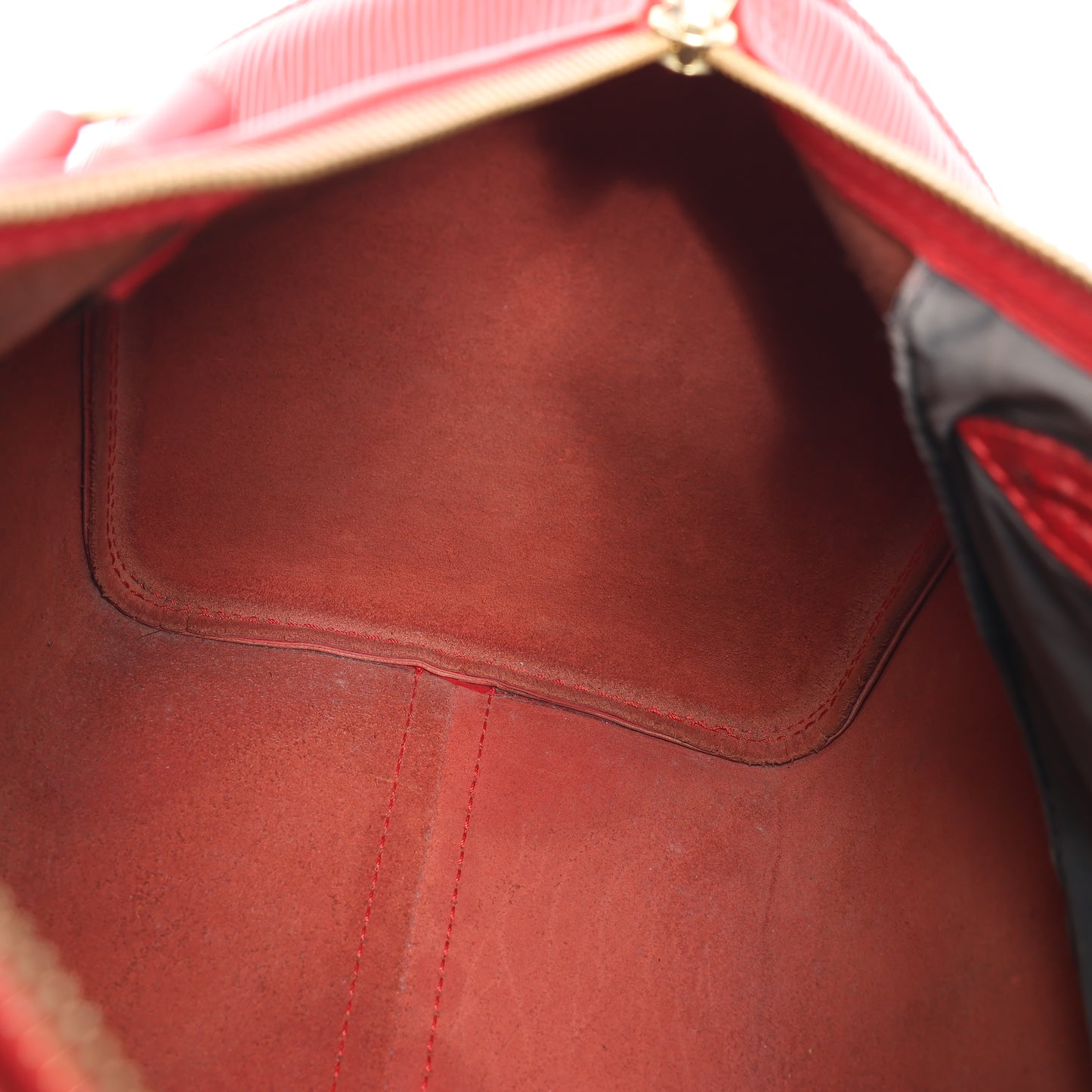Sac à main Louis Vuitton Speedy 30 en cuir épi rouge M43007