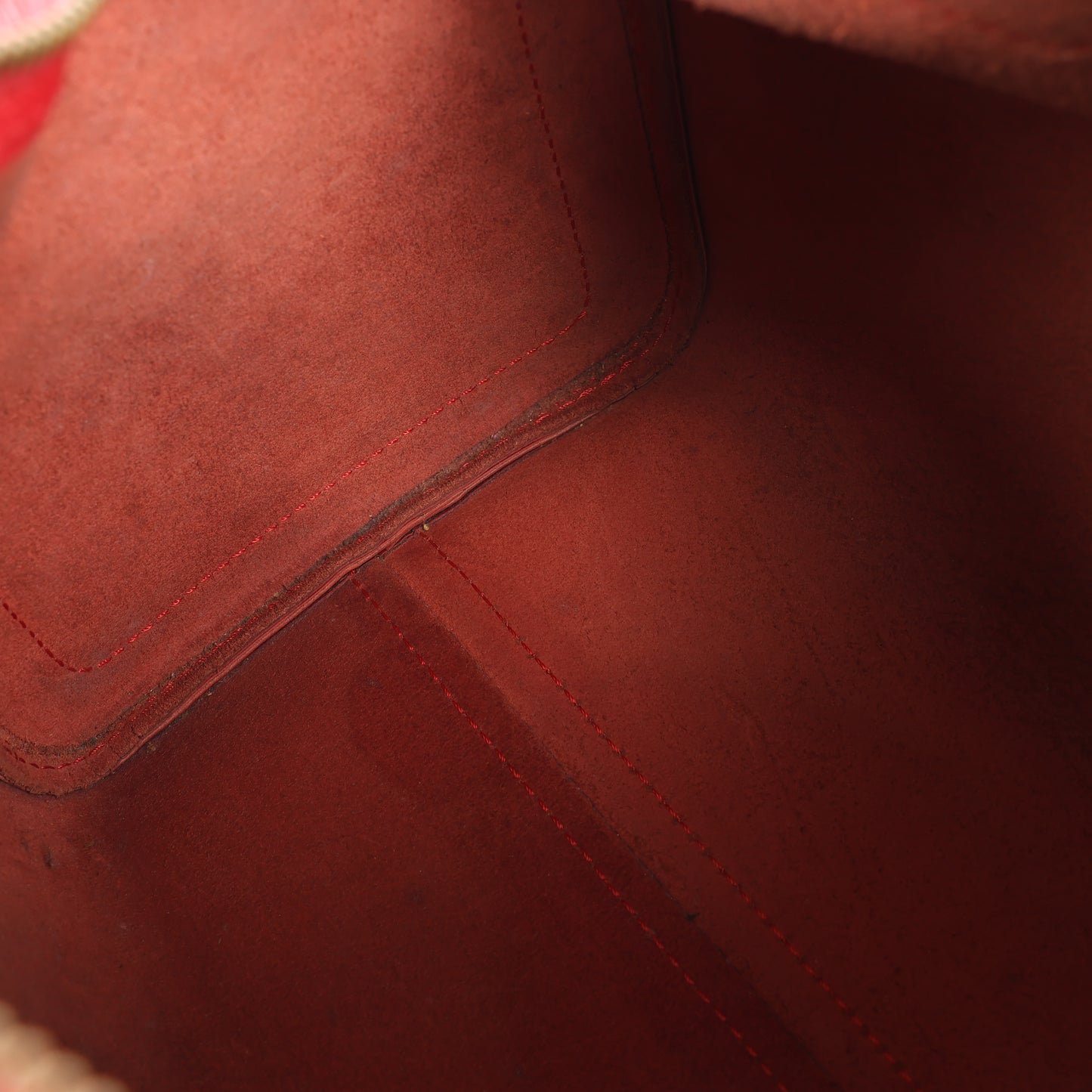 Sac à main Louis Vuitton Speedy 30 en cuir épi rouge M43007