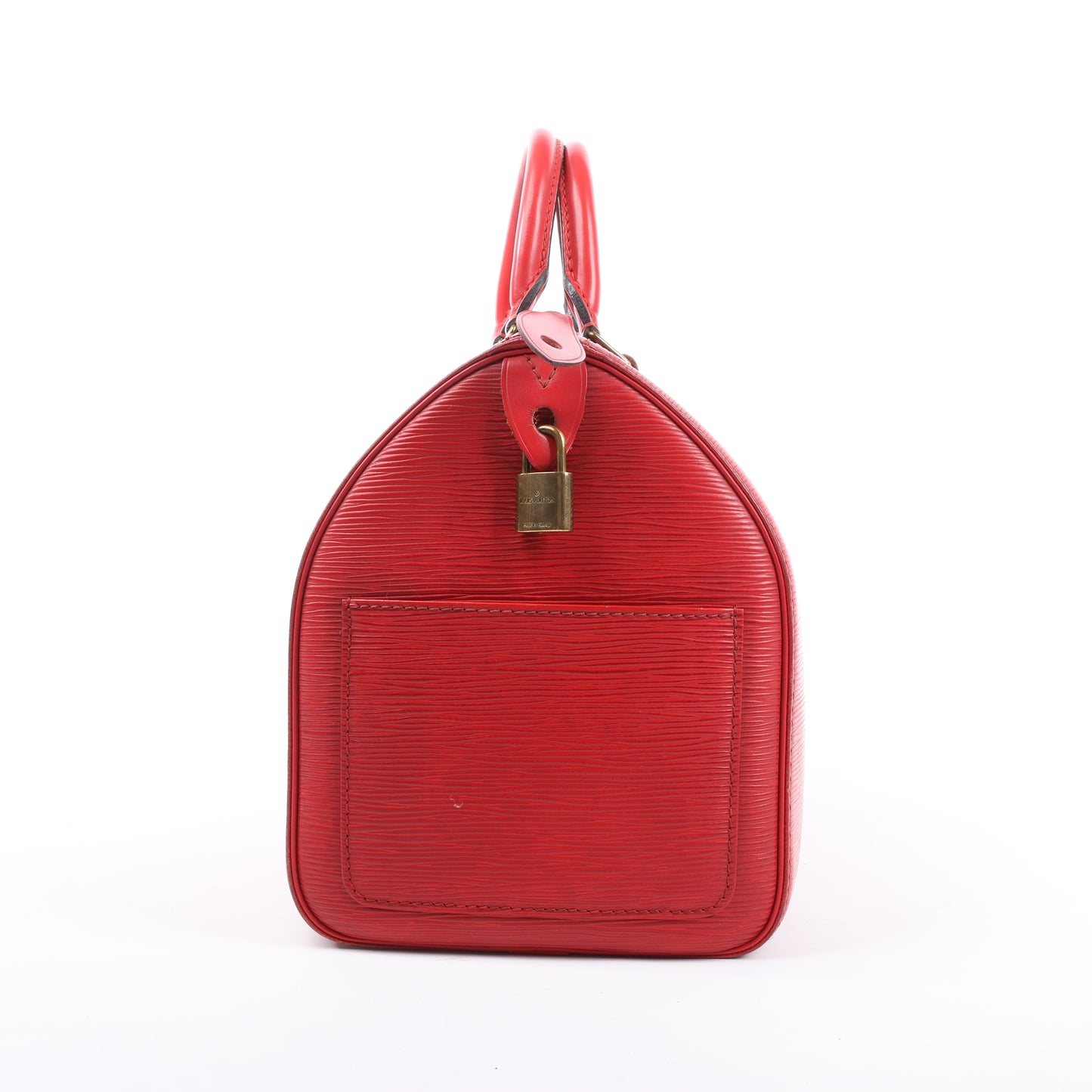 Sac à main Louis Vuitton Speedy 30 en cuir épi rouge M43007
