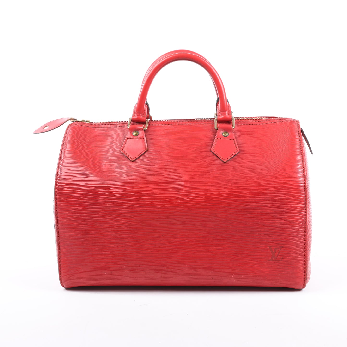 Sac à main Louis Vuitton Speedy 30 en cuir épi rouge M43007