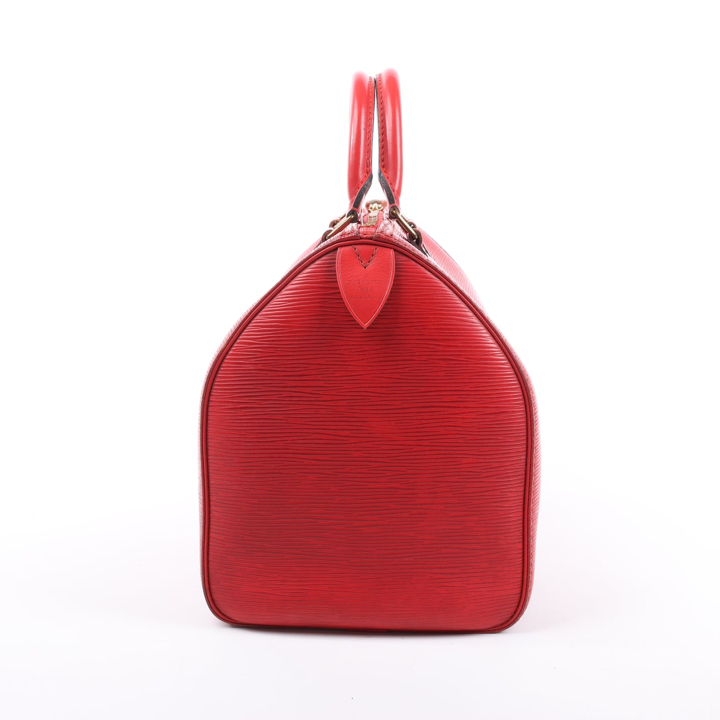 Sac à main Louis Vuitton Speedy 30 en cuir épi rouge M43007