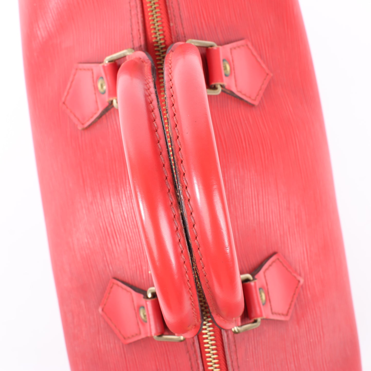 Sac à main Louis Vuitton Speedy 30 en cuir épi rouge M43007