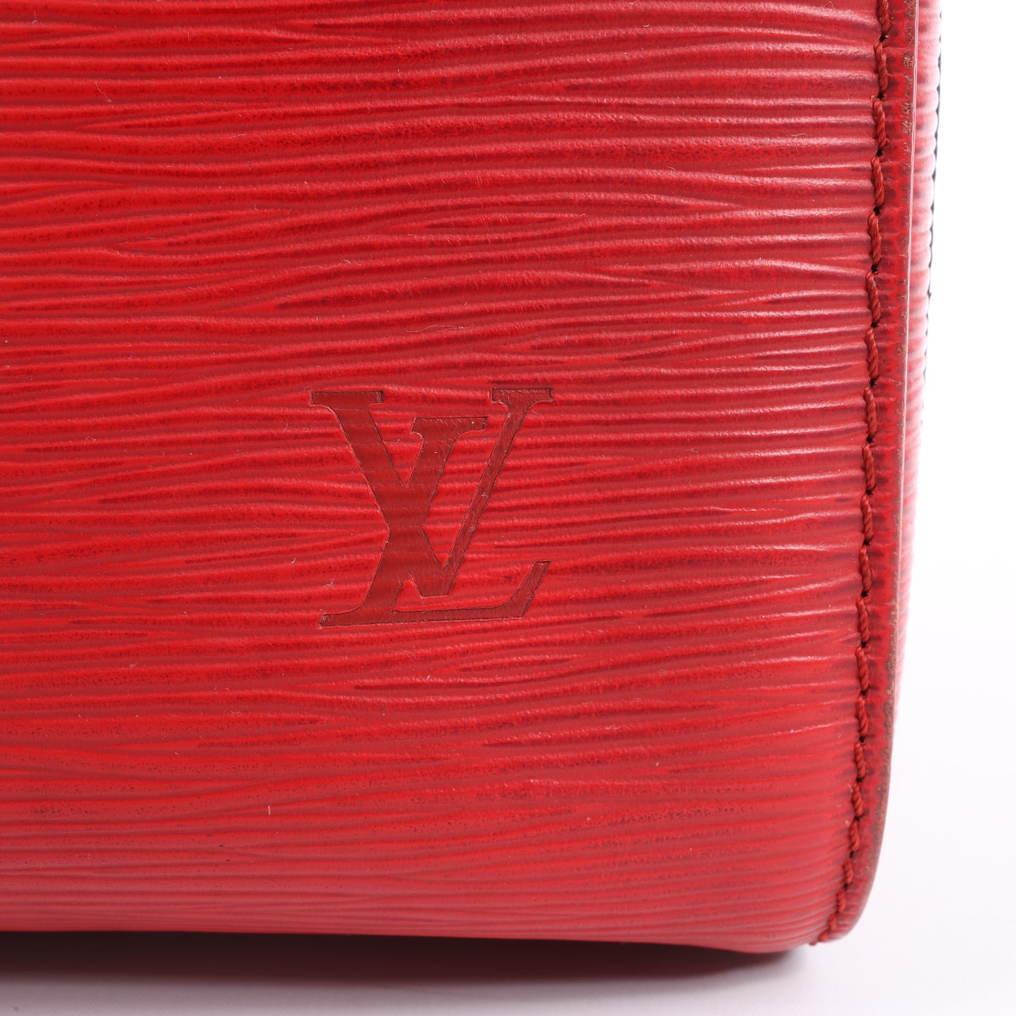 Sac à main Louis Vuitton Speedy 30 en cuir épi rouge M43007