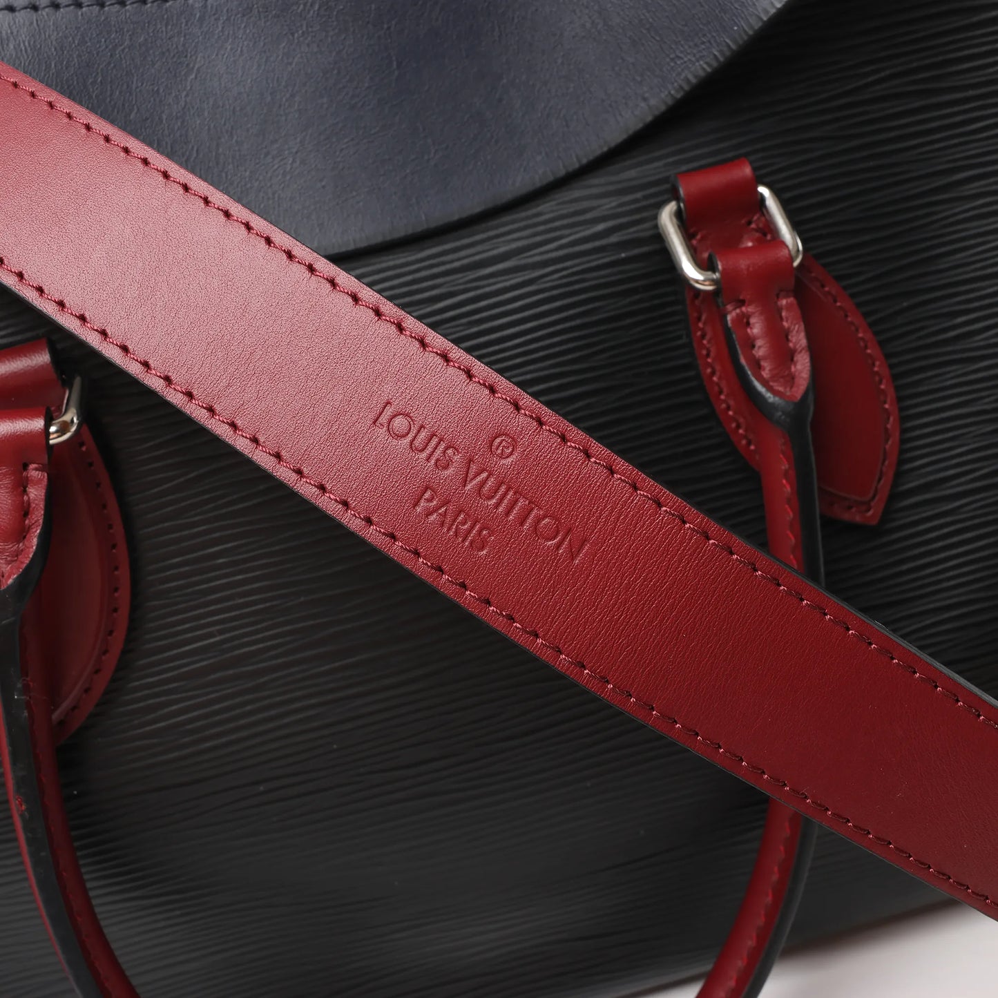 Sac à main Louis Vuitton Tuileries en cuir épi noir M54387
