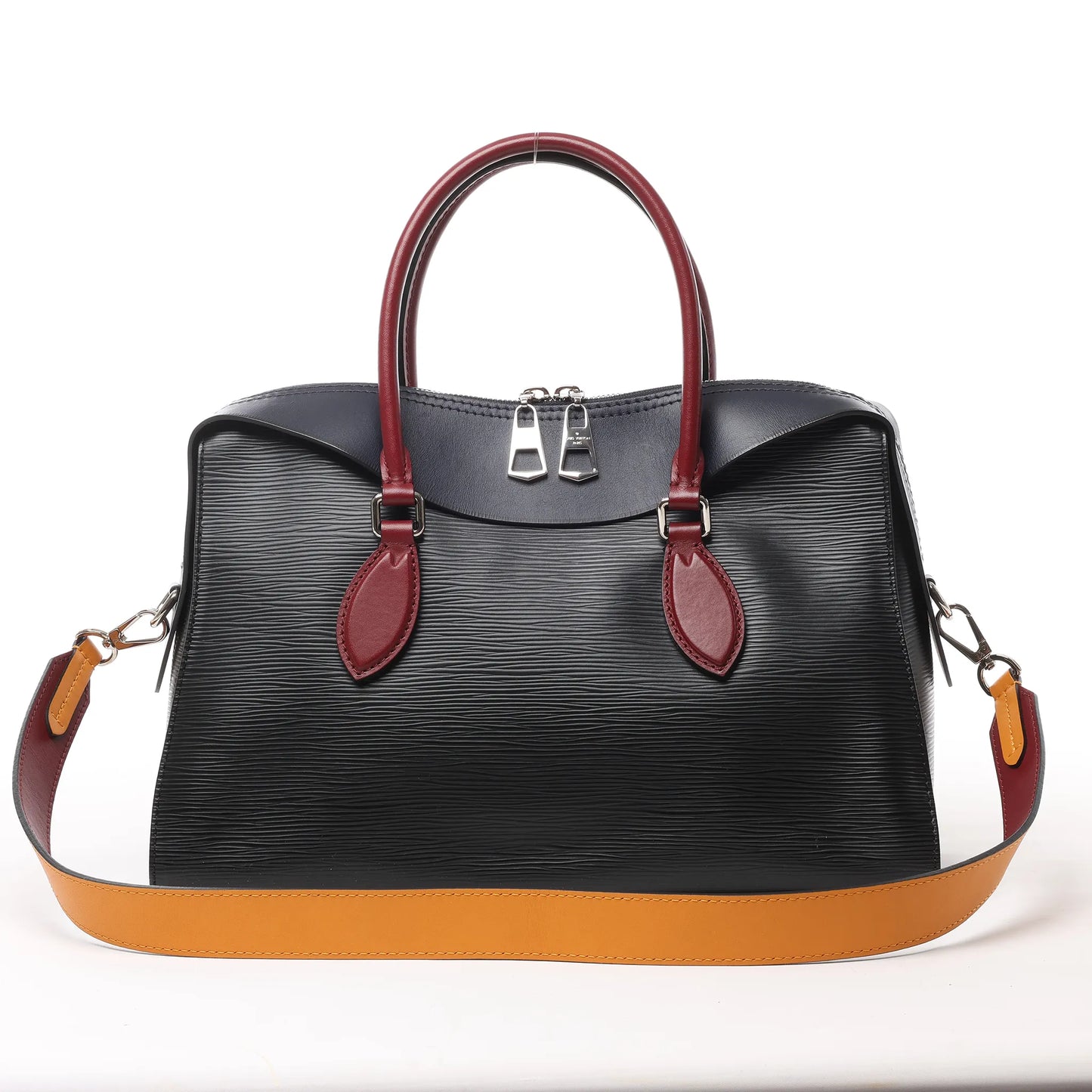 Sac à main Louis Vuitton Tuileries en cuir épi noir M54387