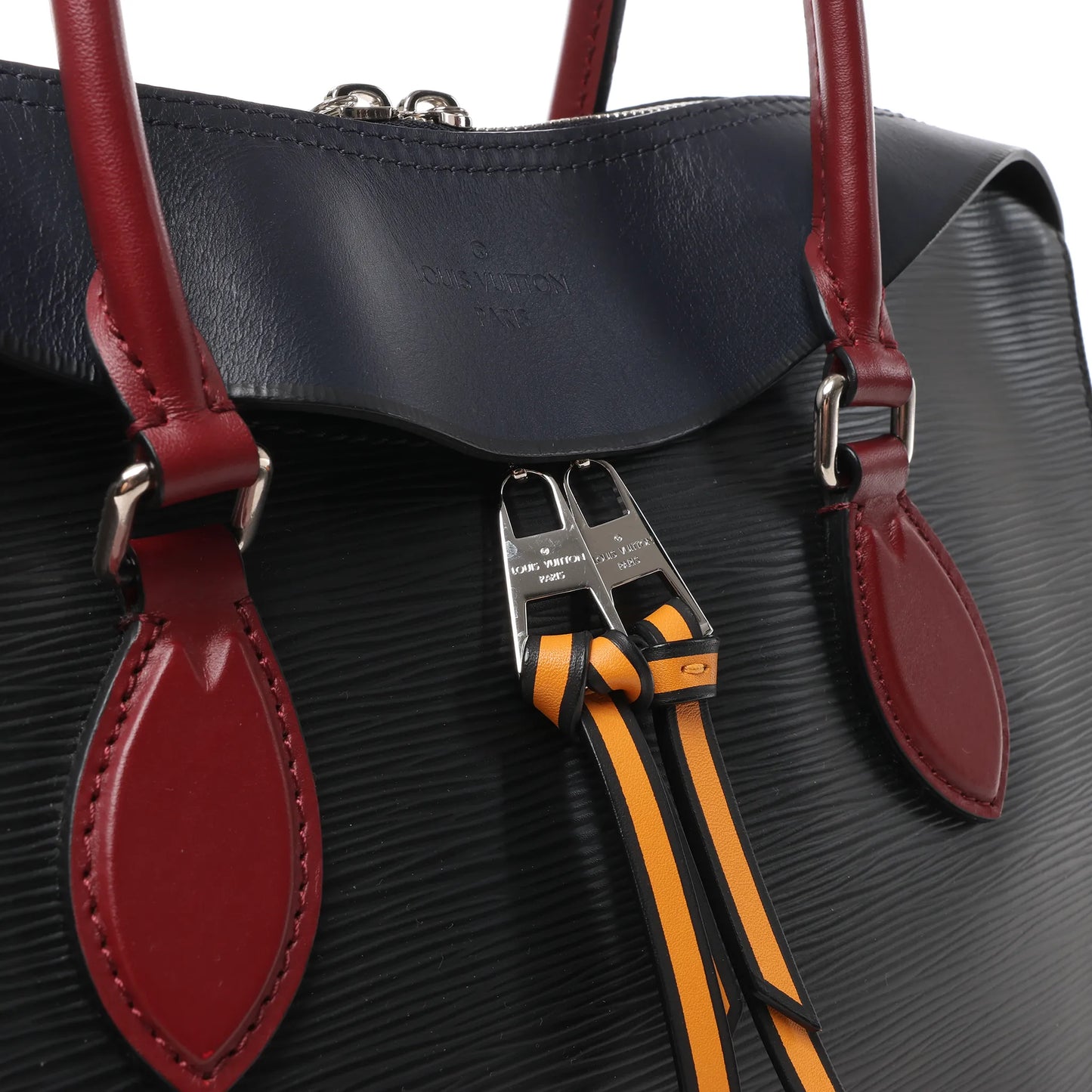 Sac à main Louis Vuitton Tuileries en cuir épi noir M54387