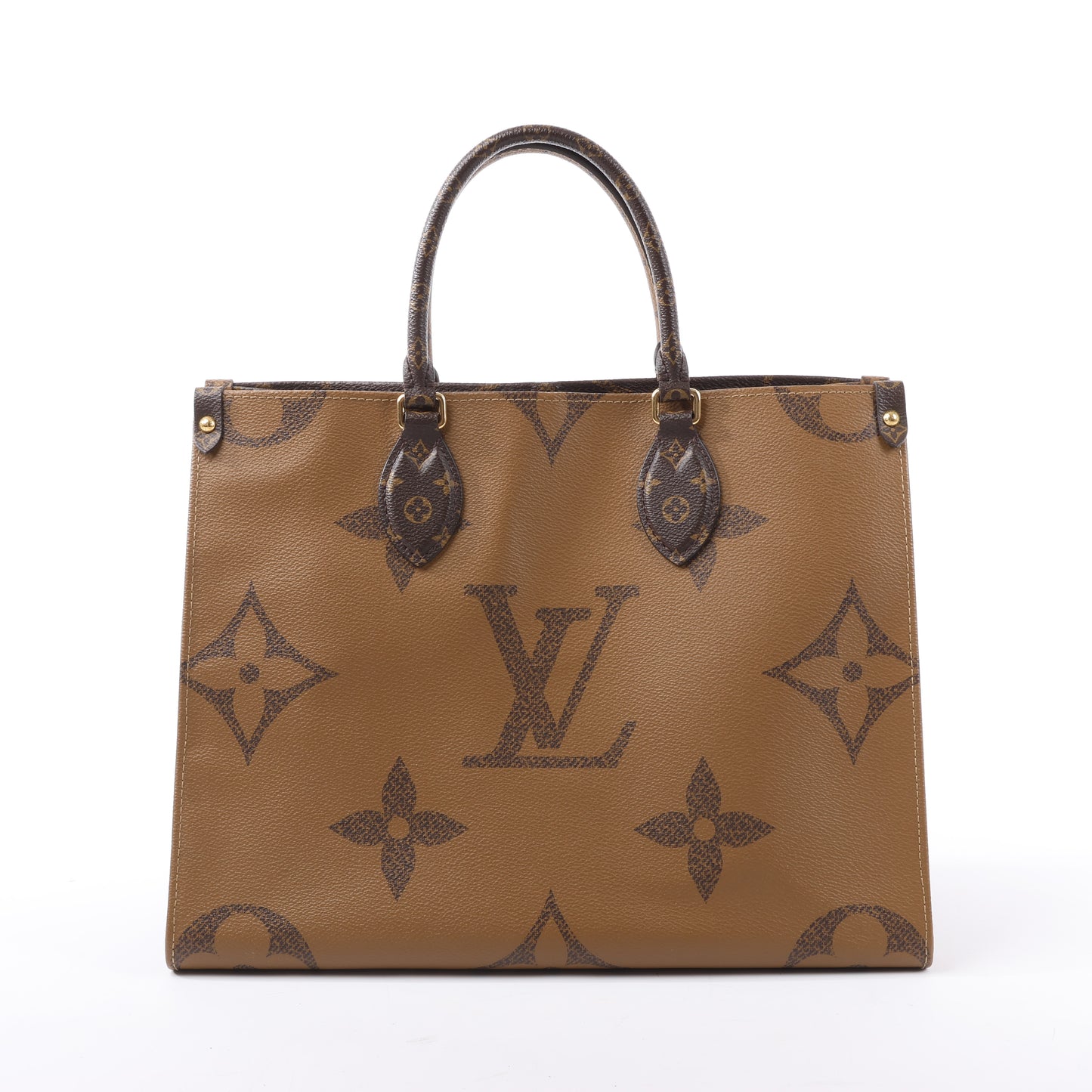Louis Vuitton Riesiges Monogramm Reverse On the Go MM in Braun M45321
