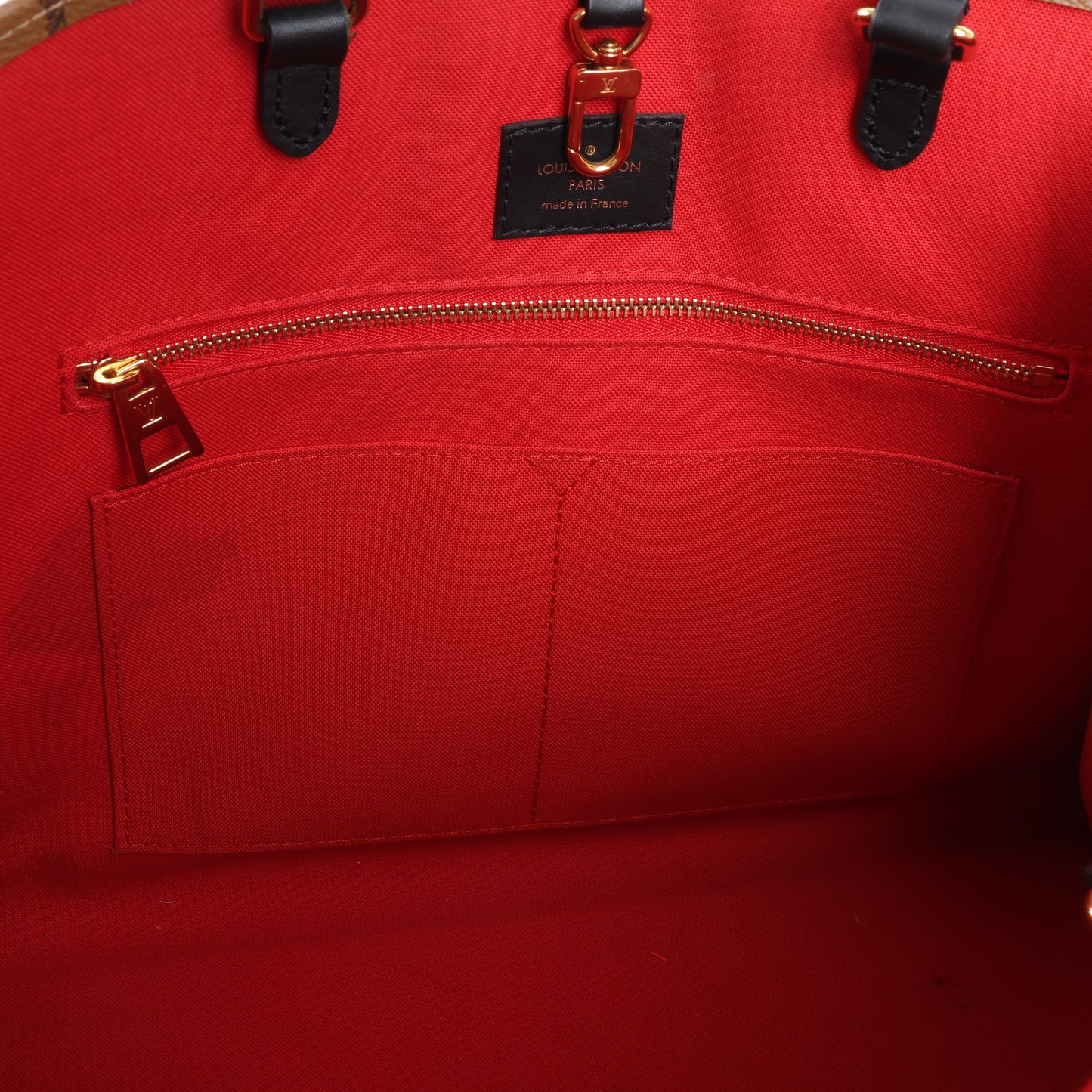 Louis Vuitton Riesiges Monogramm Reverse On the Go MM in Braun M45321