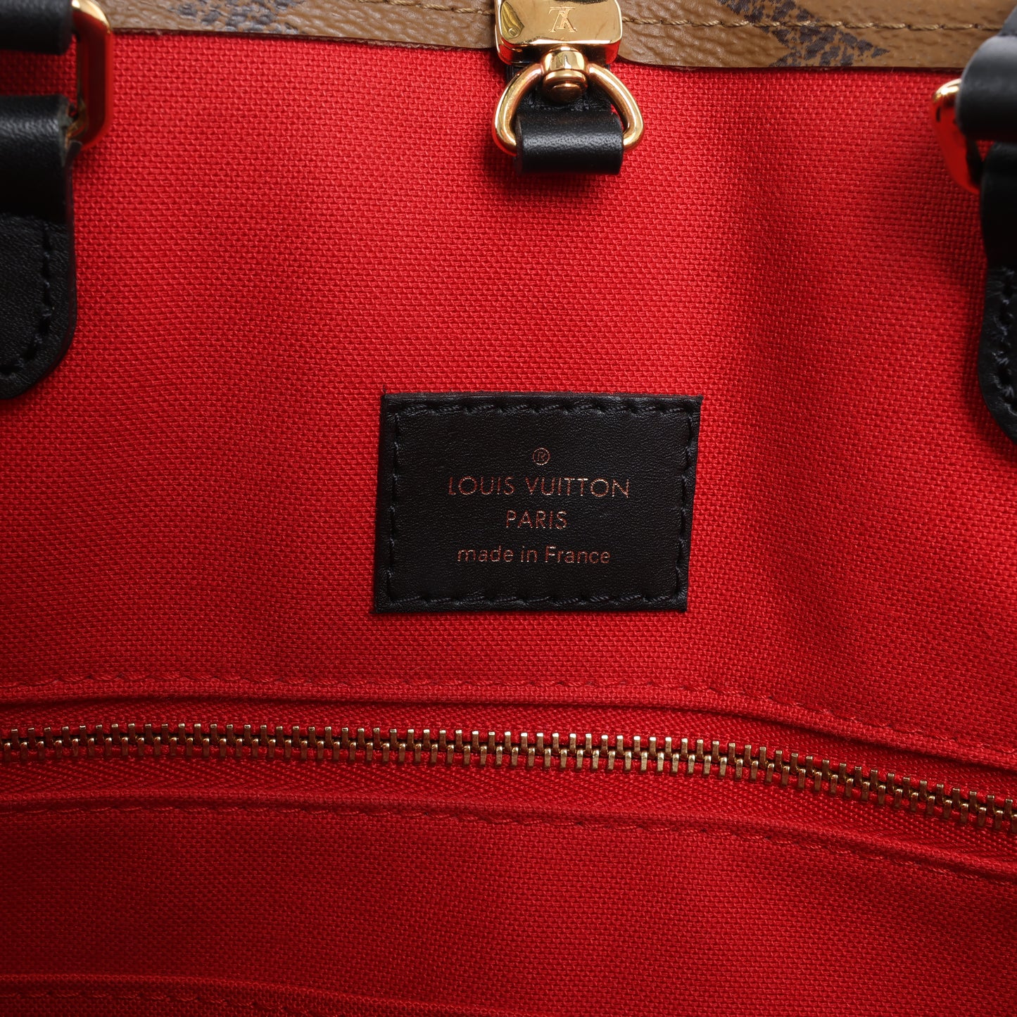 Louis Vuitton Riesiges Monogramm Reverse On the Go MM in Braun M45321