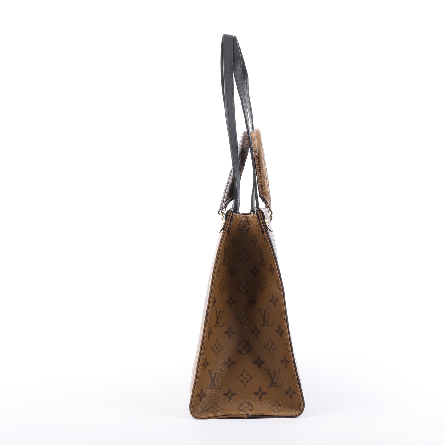 Louis Vuitton Riesiges Monogramm Reverse On the Go MM in Braun M45321