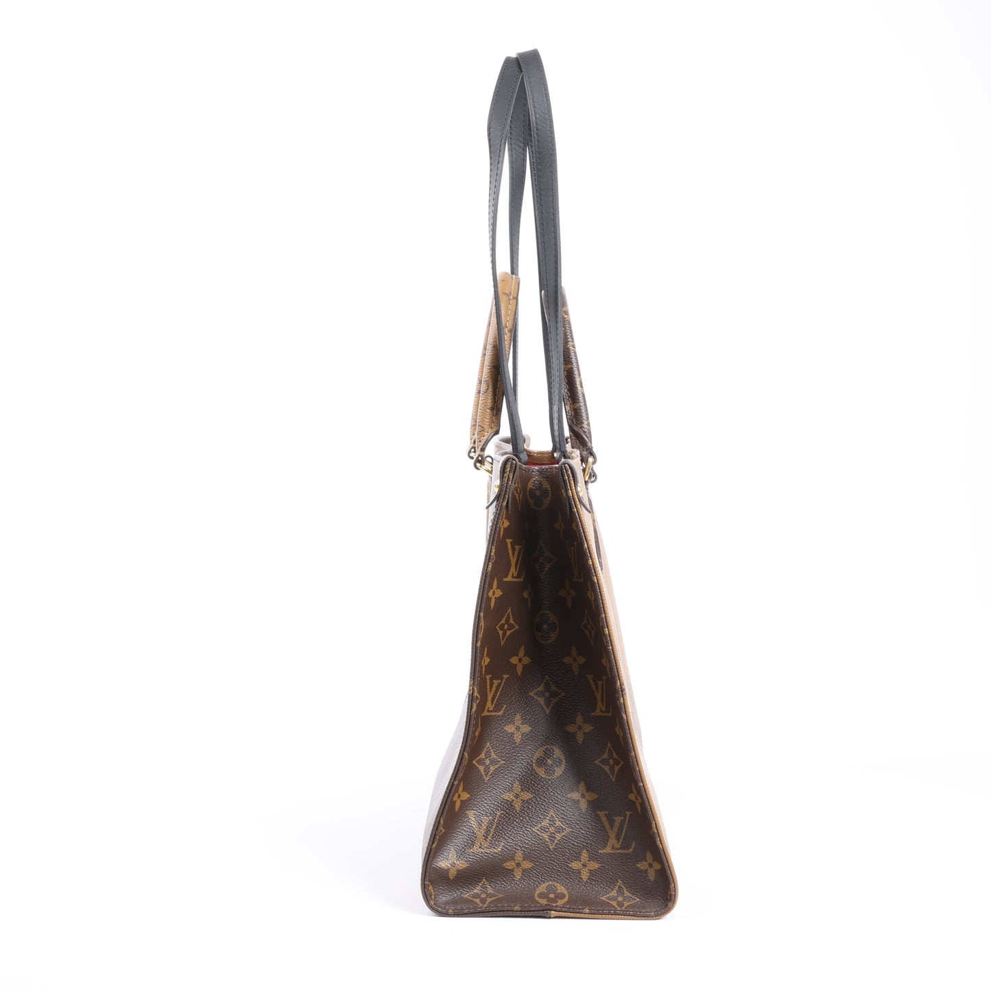 Louis Vuitton Riesiges Monogramm Reverse On the Go MM in Braun M45321