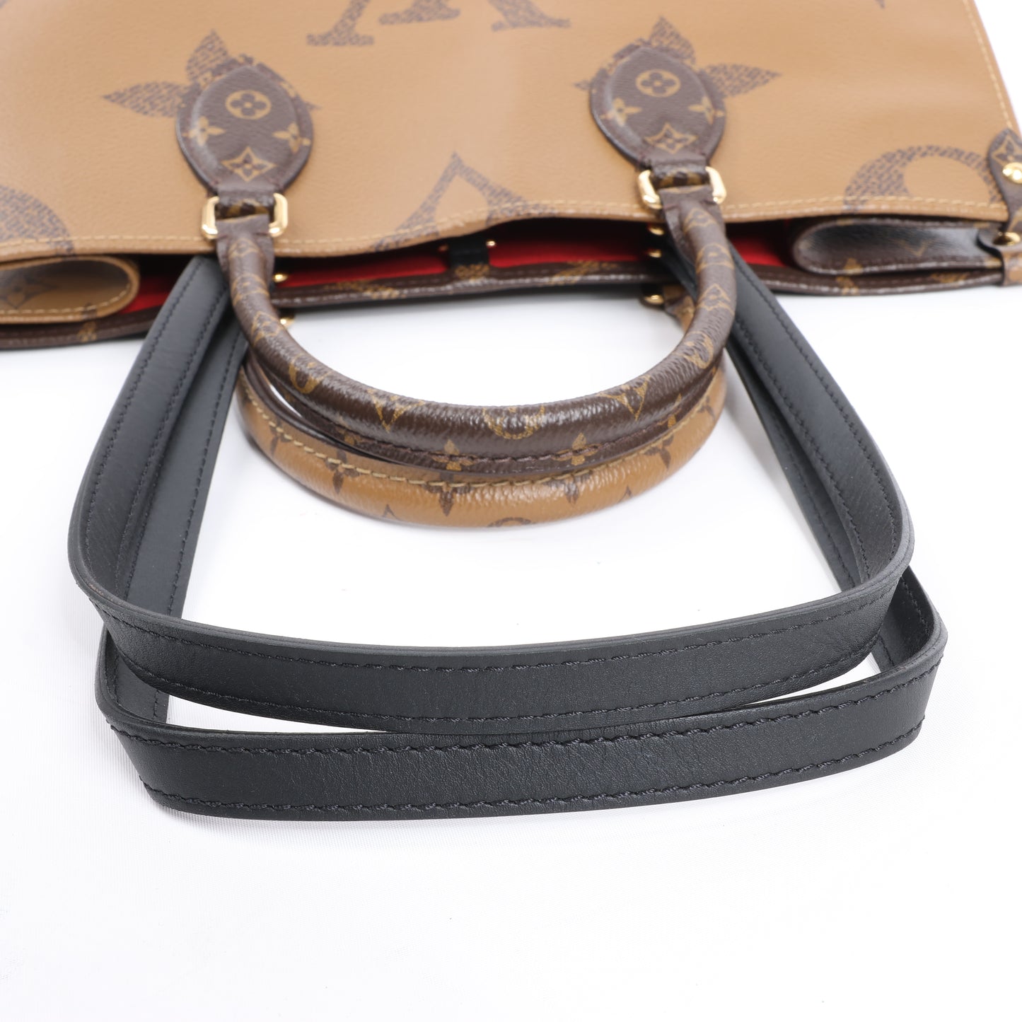 Louis Vuitton Riesiges Monogramm Reverse On the Go MM in Braun M45321