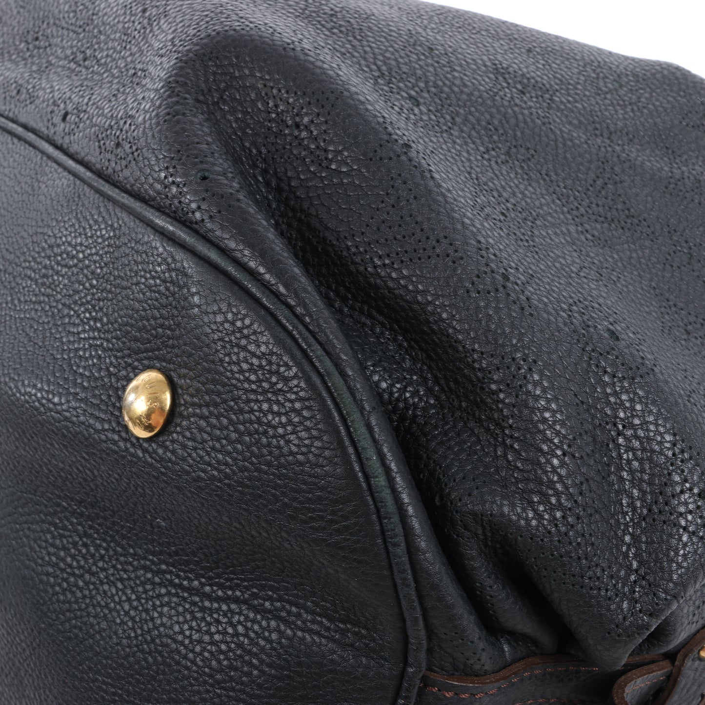 Louis Vuitton Monogram Mahina L Lunar PM Handtasche aus Leder in Schwarz M95765