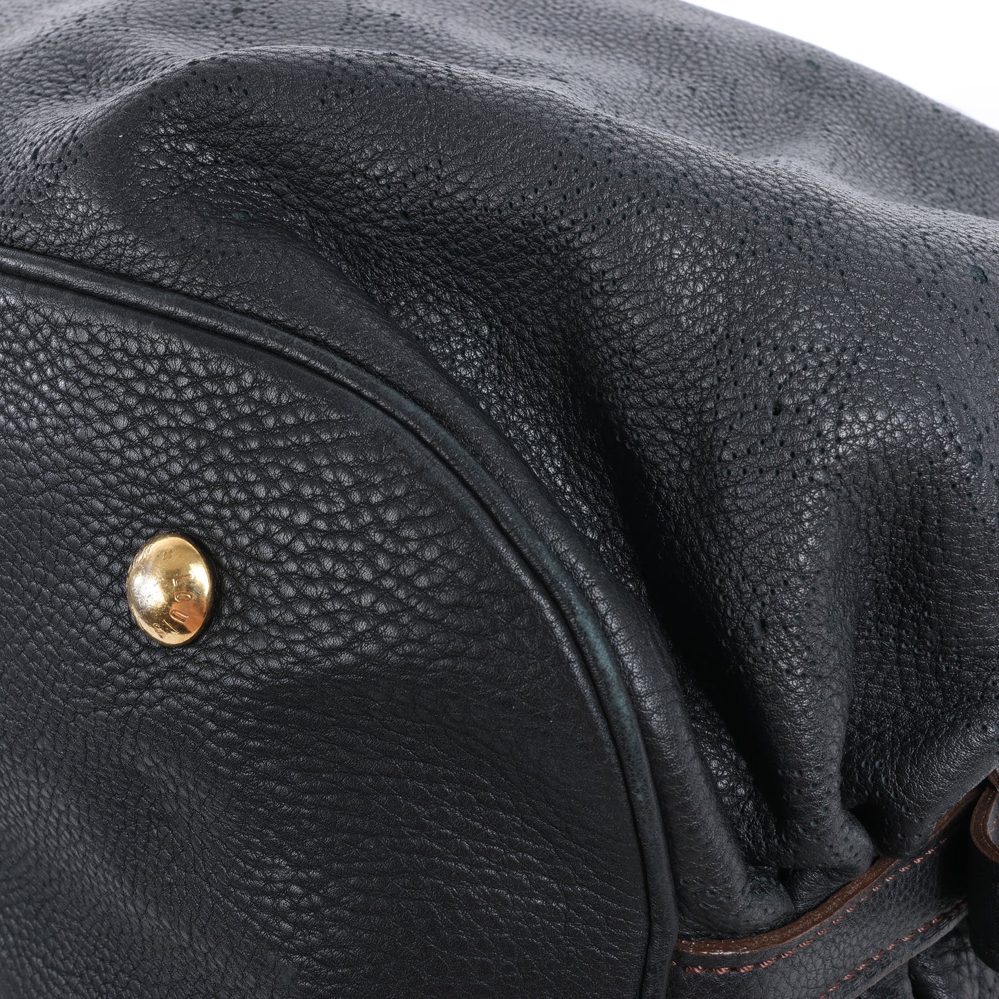 Louis Vuitton Monogram Mahina L Lunar PM Handtasche aus Leder in Schwarz M95765